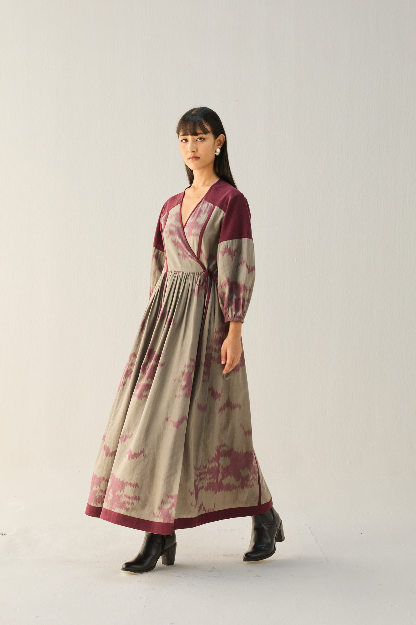 Horizon Handwoven Ikkat Maxi Dress