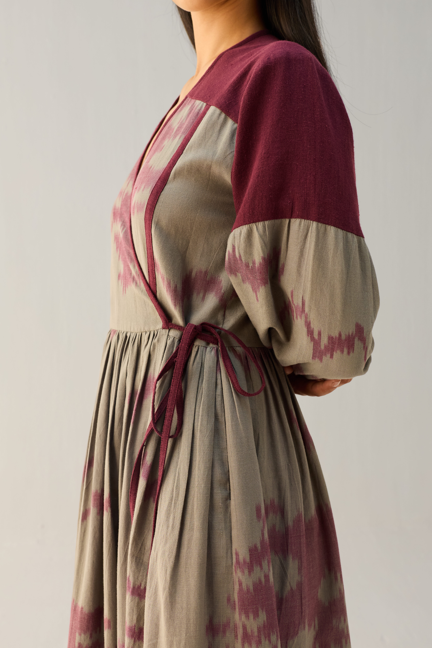 Horizon Handwoven Ikkat Maxi Dress