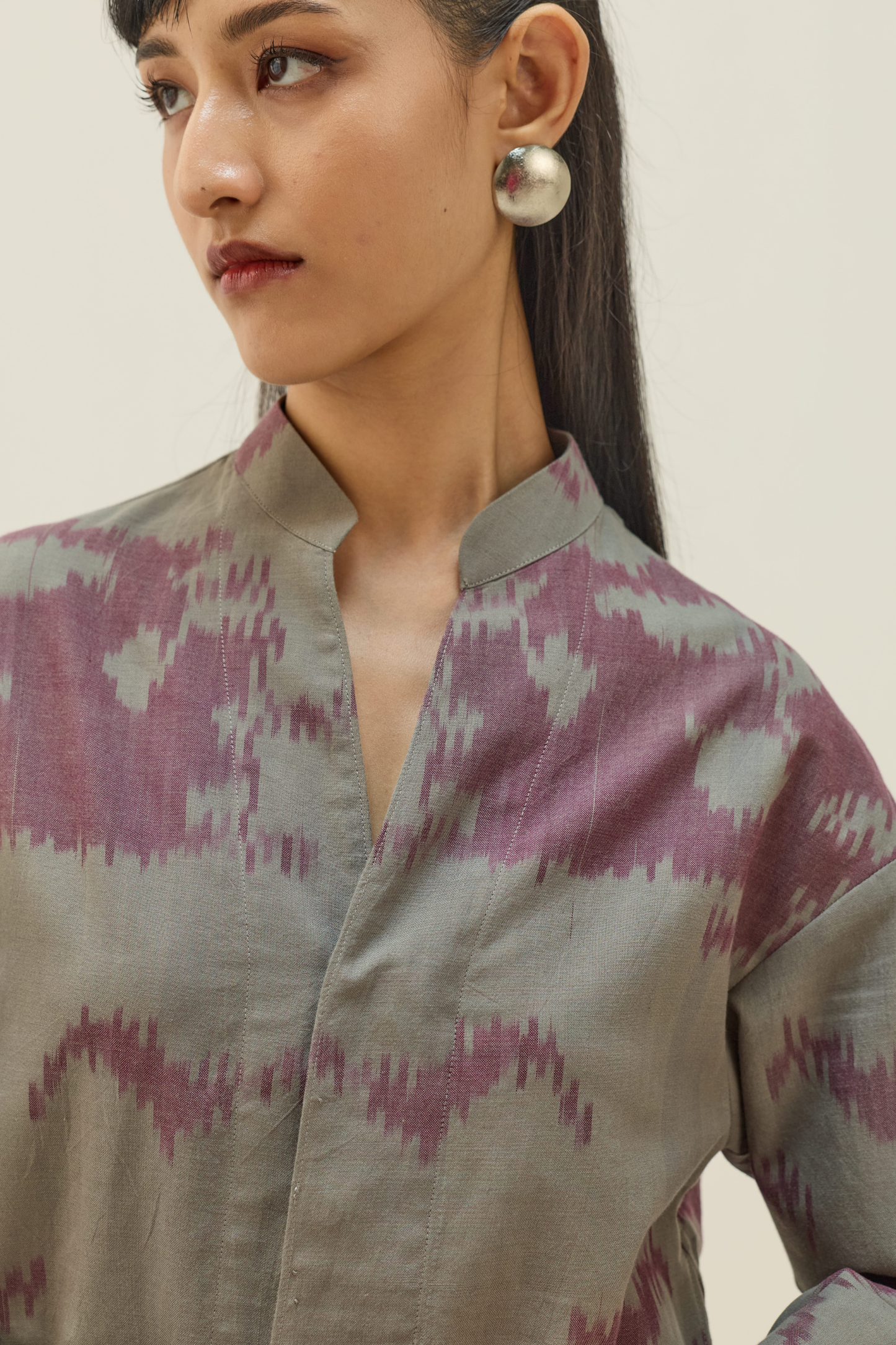 Horizon Handwoven Ikkat Shirt