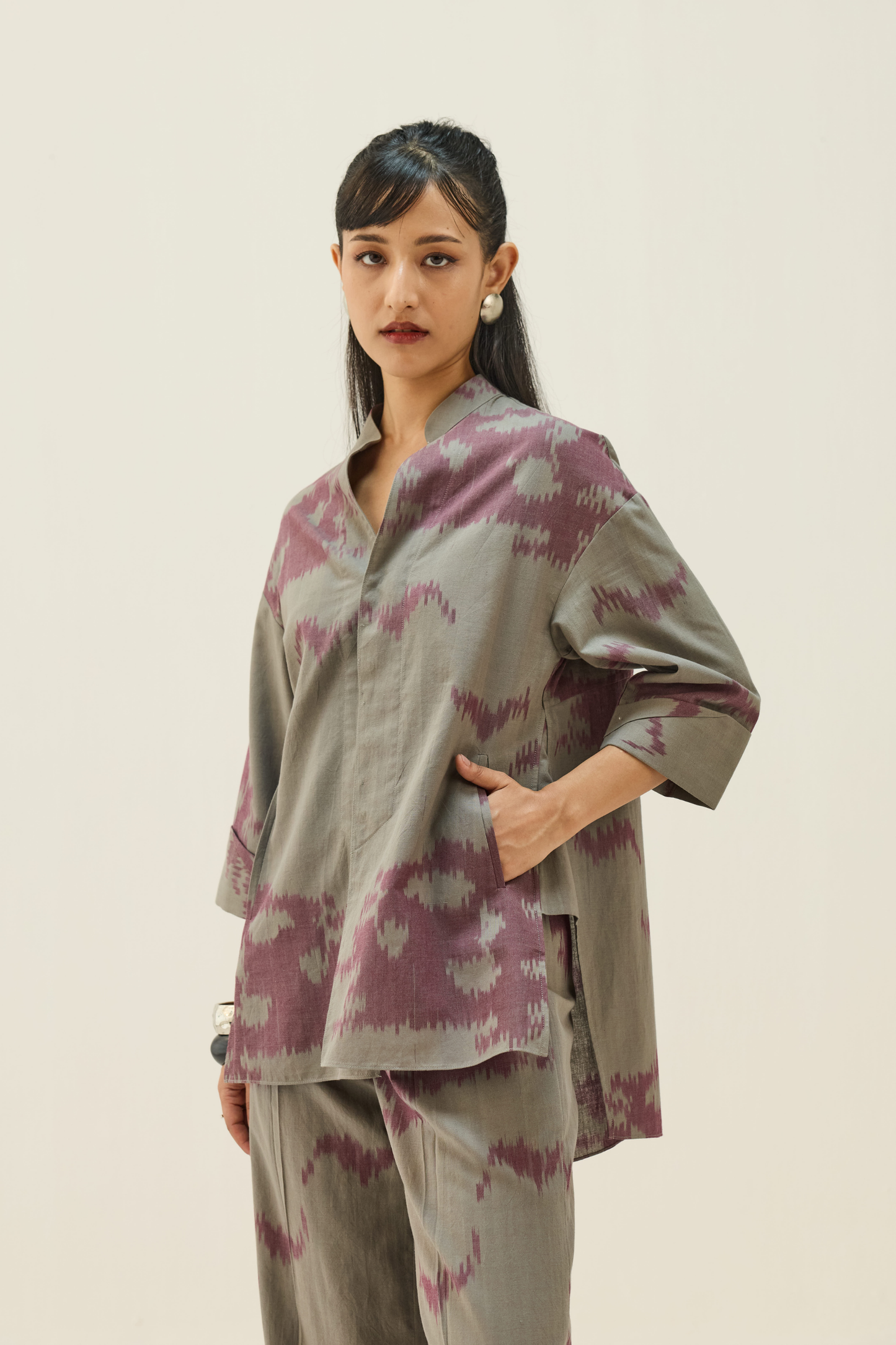 Horizon Handwoven Ikkat Shirt