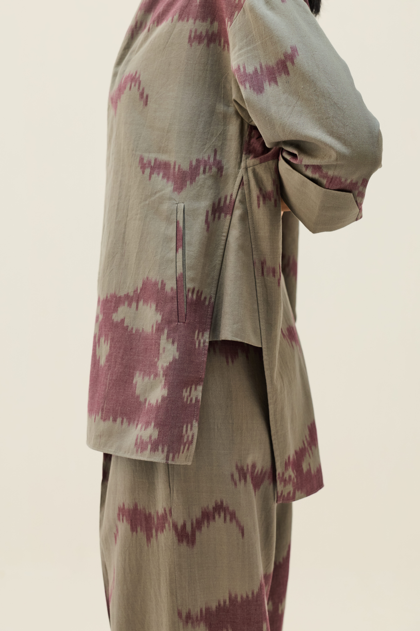 Horizon Handwoven Ikkat Shirt