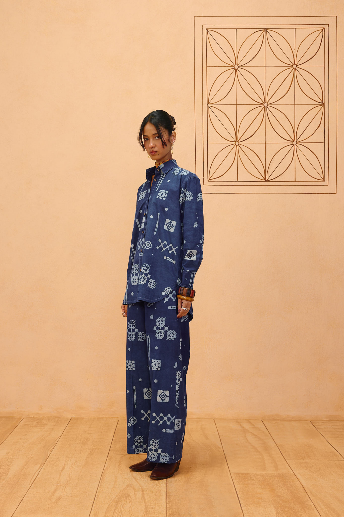 Indigo Patterms Organic Cotton Set