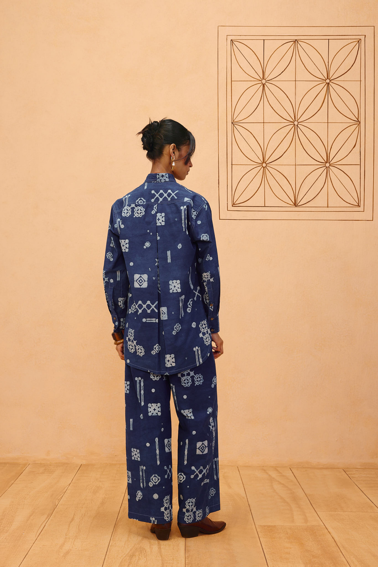 Indigo Patterms Organic Cotton Set