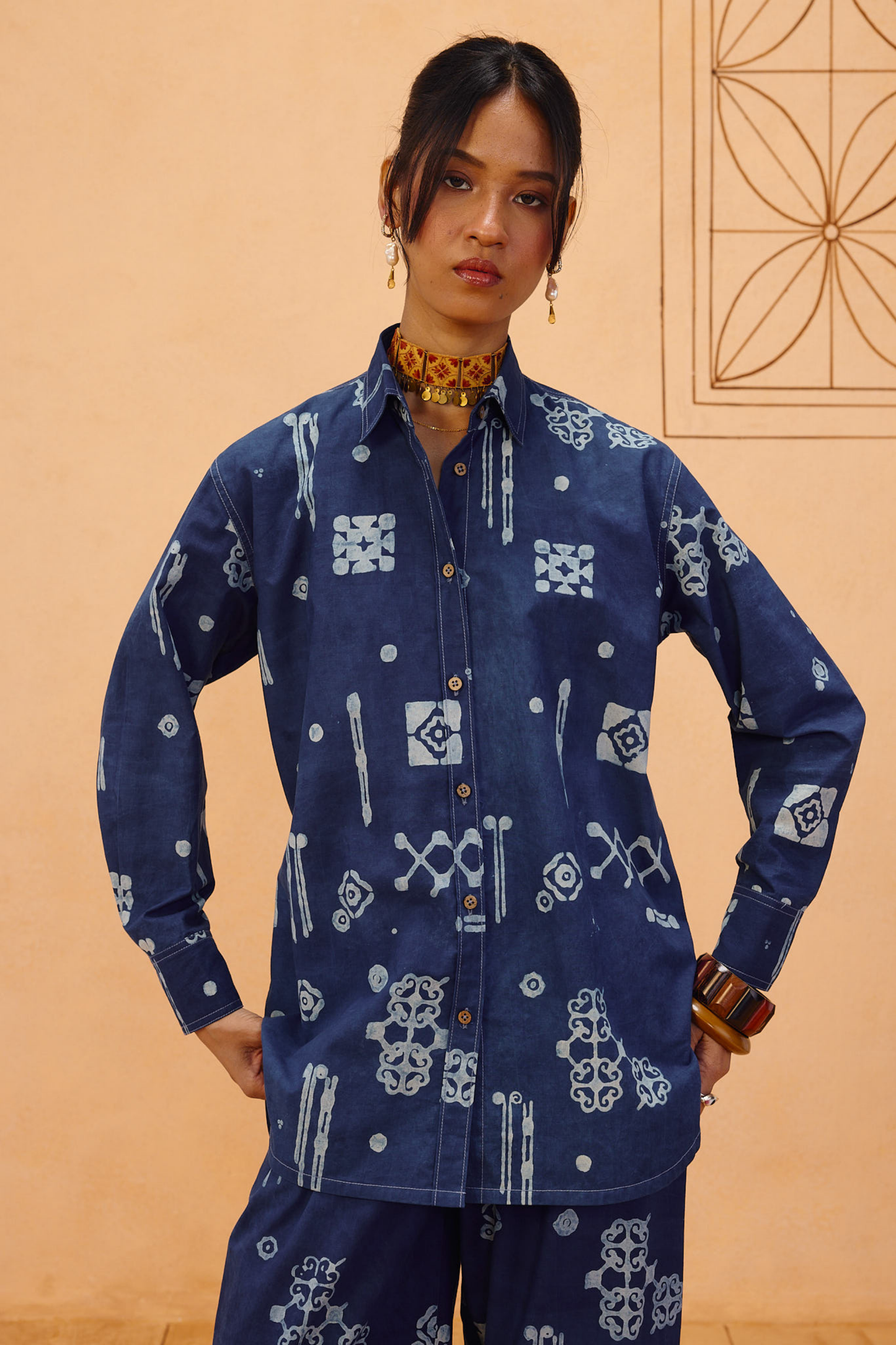 Indigo Patterms Organic Cotton Set