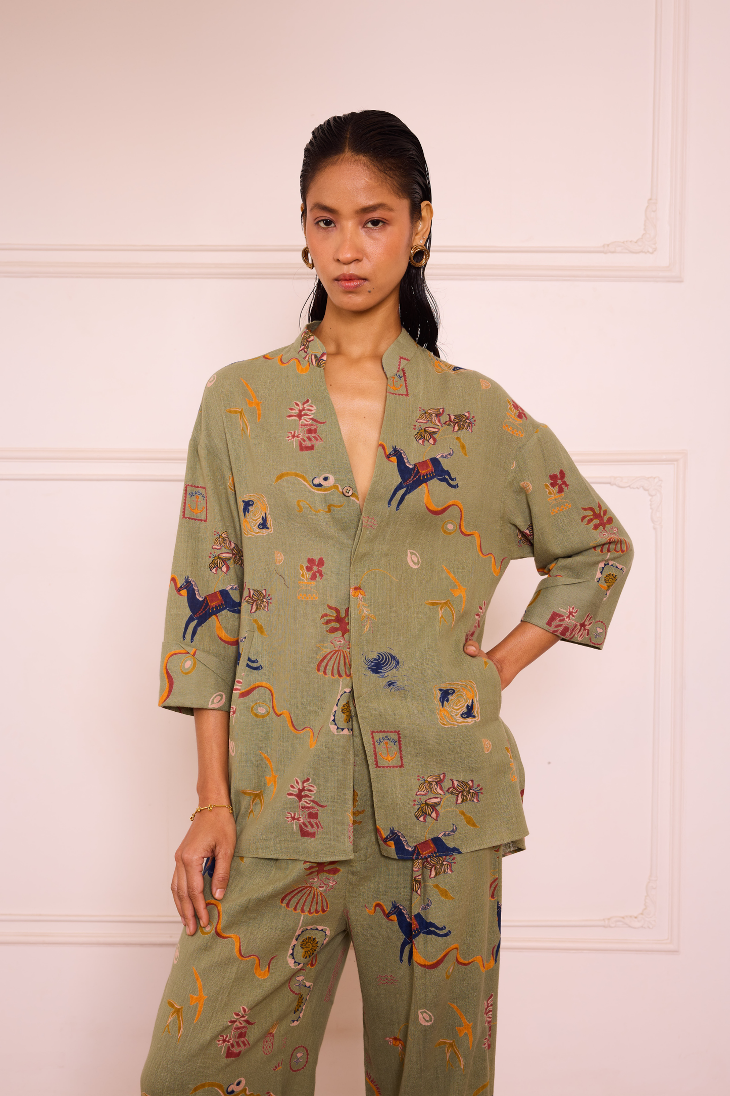 Journey To Shore Handspun Handwoven Organic Cotton Shirt