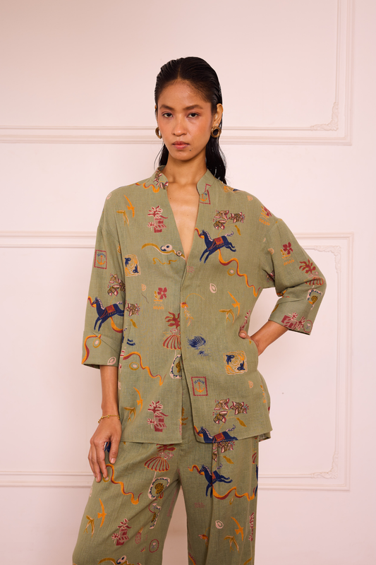 Journey To Shore Handspun Handwoven Organic Cotton Shirt