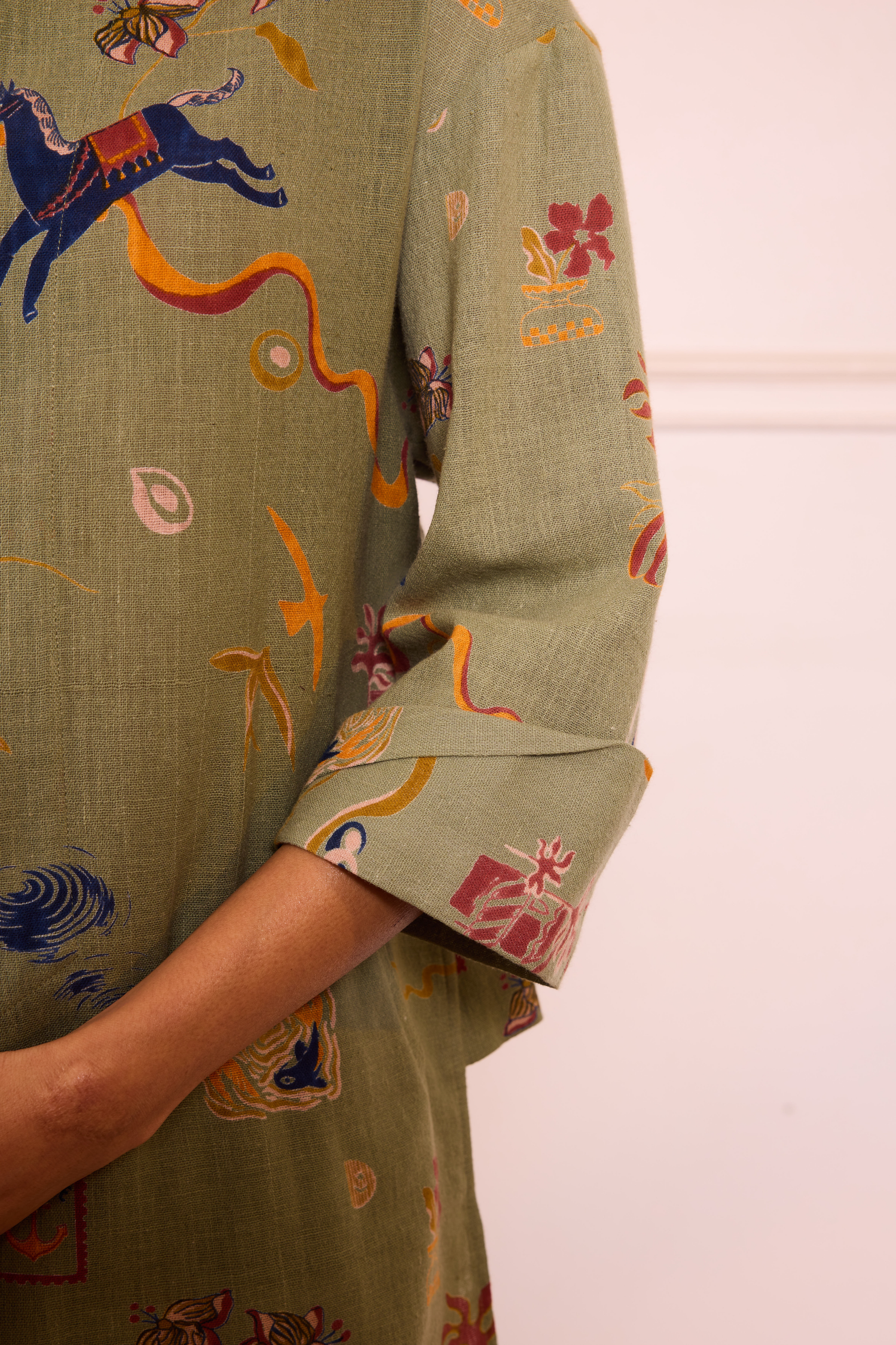 Journey To Shore Handspun Handwoven Organic Cotton Shirt