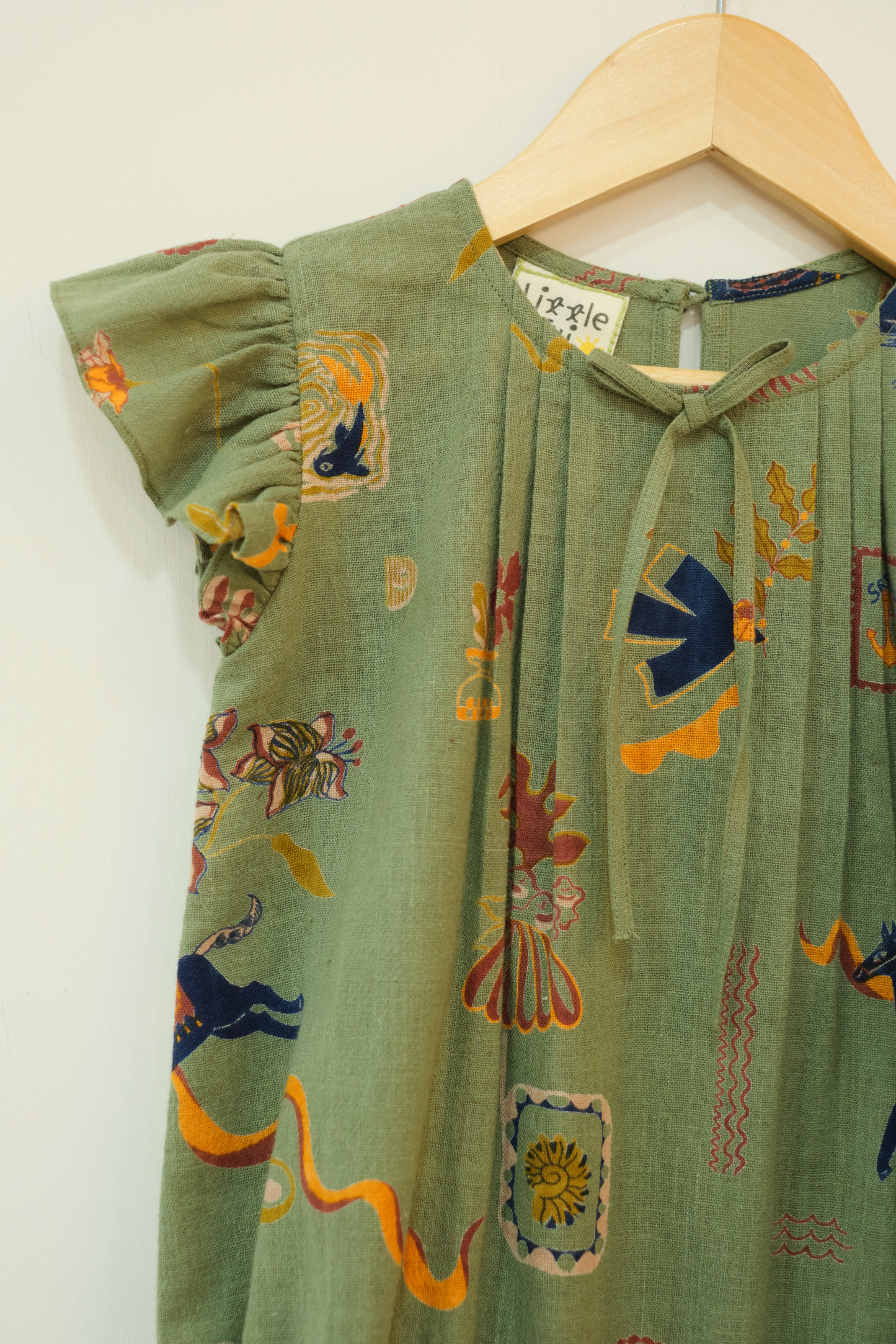 Little Horse Handspun Handwoven Organic Cotton Romper