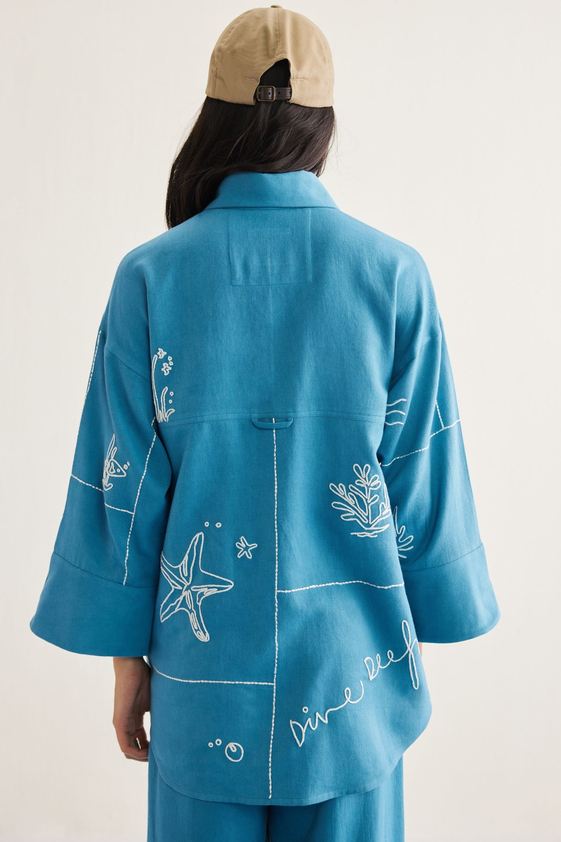 Meet Me By The Sea Handwoven Twill Shirt