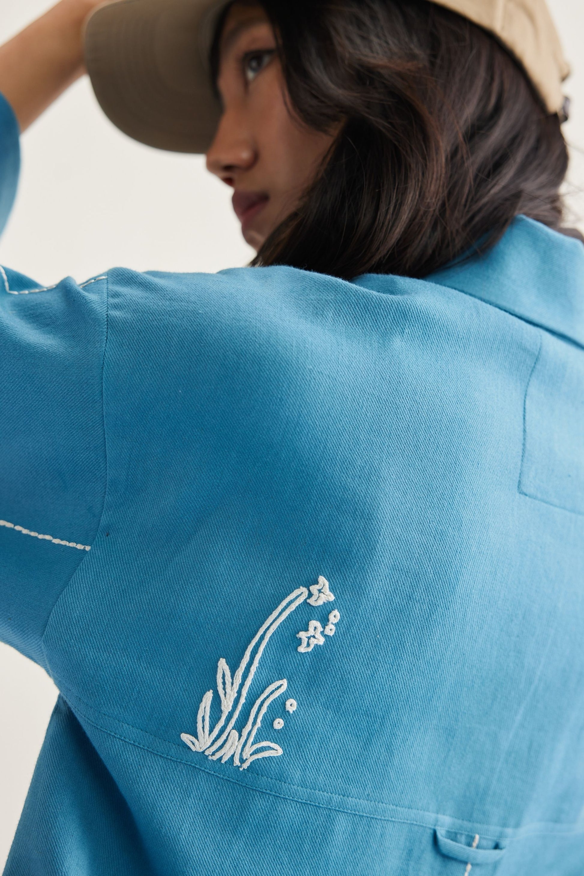 Meet Me By The Sea Handwoven Twill Shirt