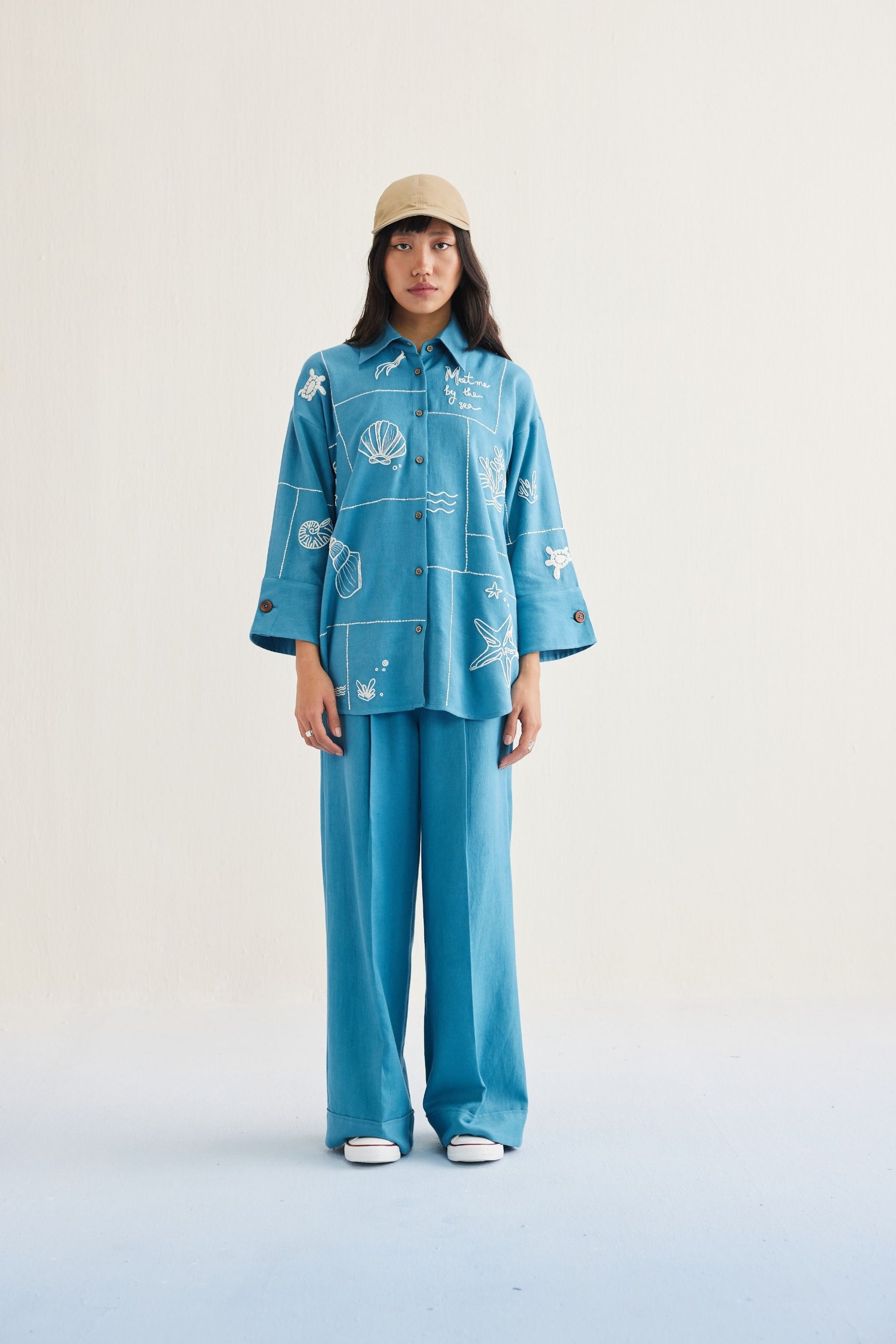 Meet Me By The Sea Handwoven Twill Shirt
