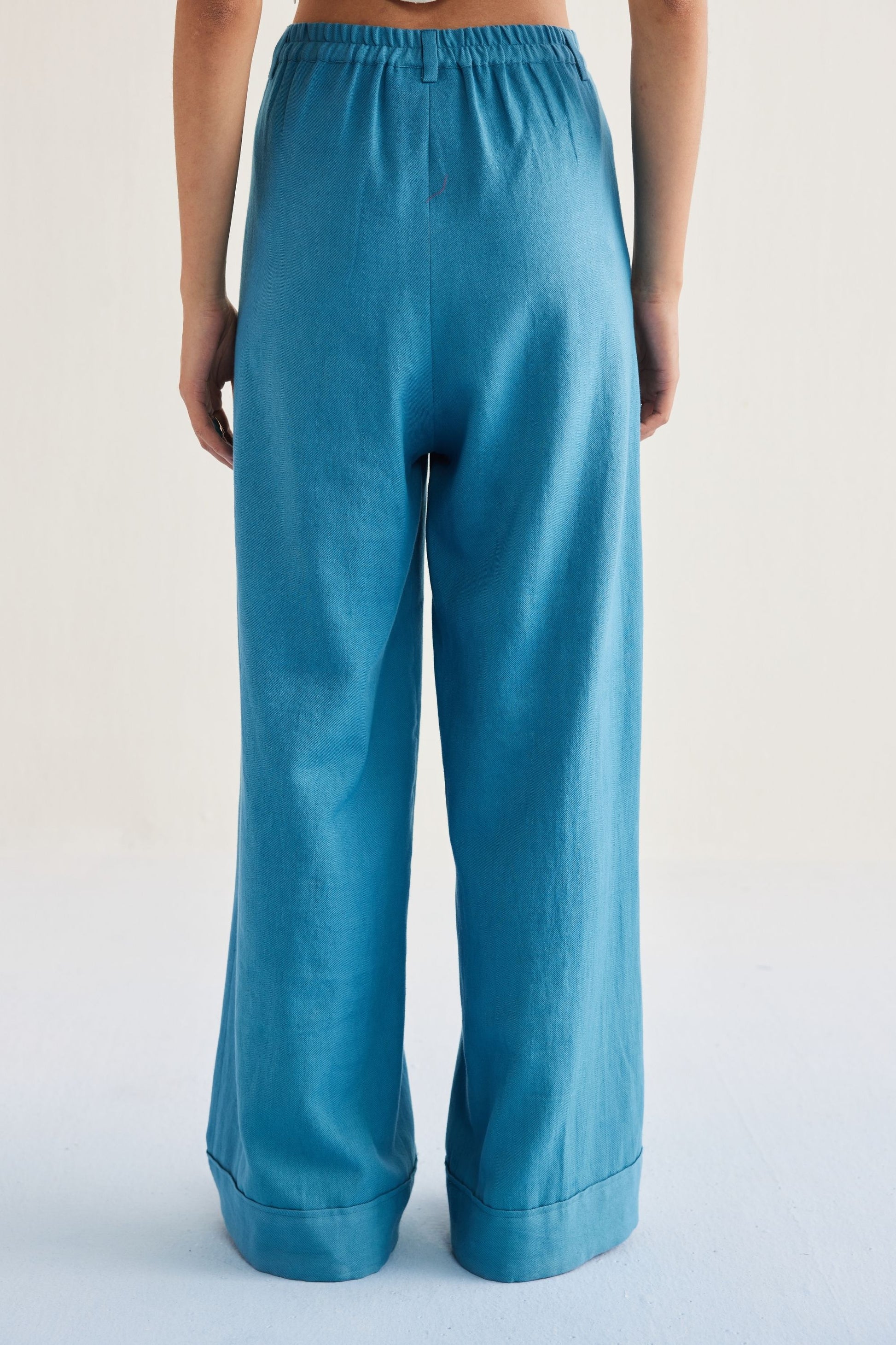 Meet Me By The Sea Handwoven Twill Trousers