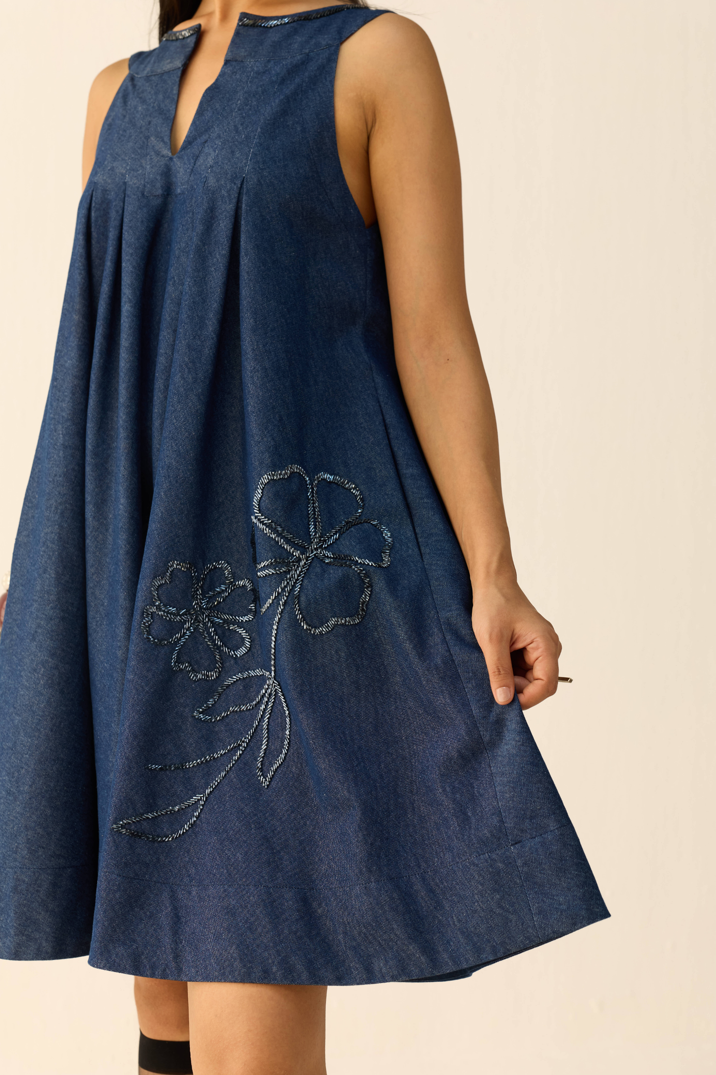 Midnight Waters Sustainable Denim Dress