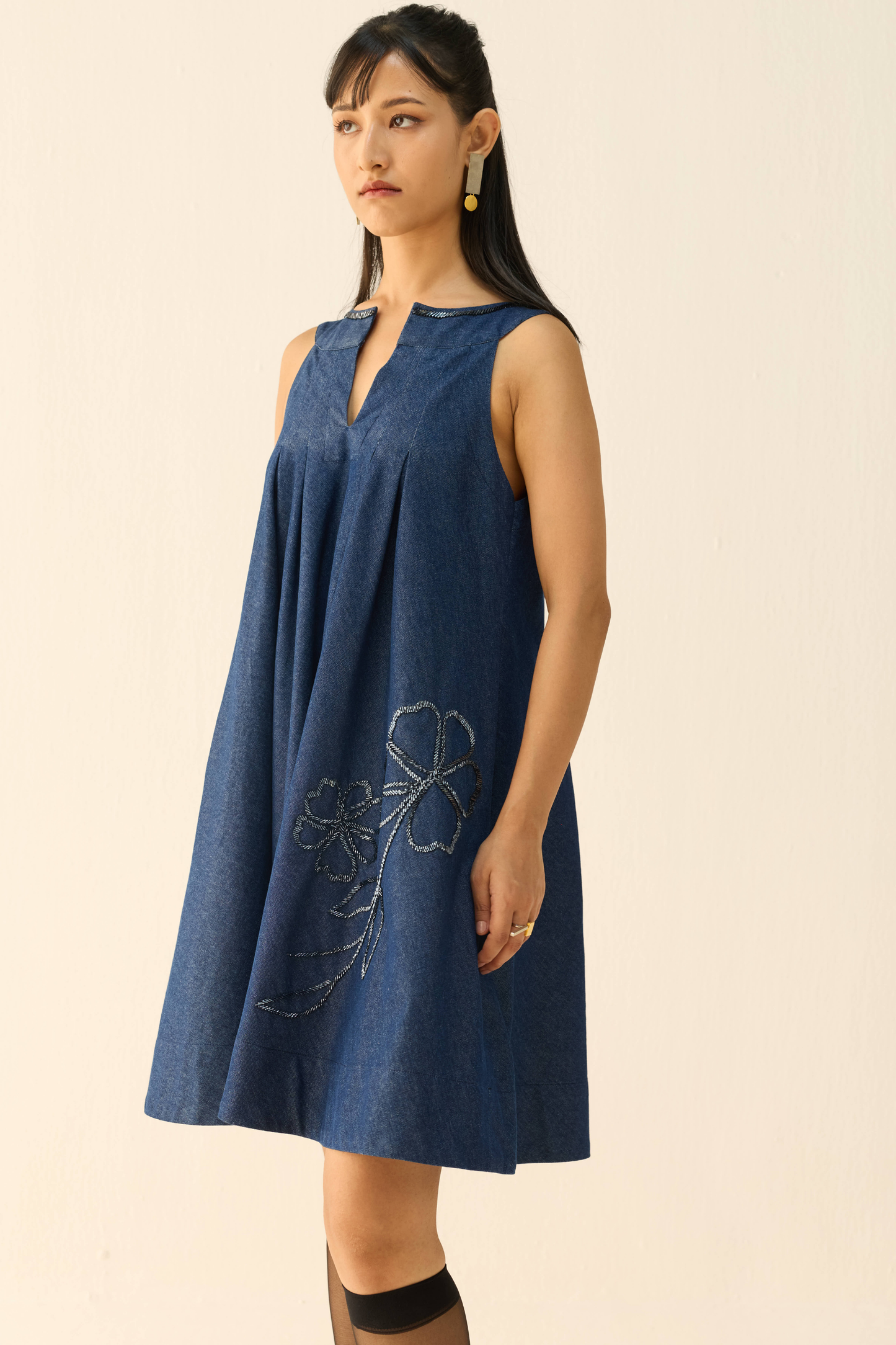 Midnight Waters Sustainable Denim Dress