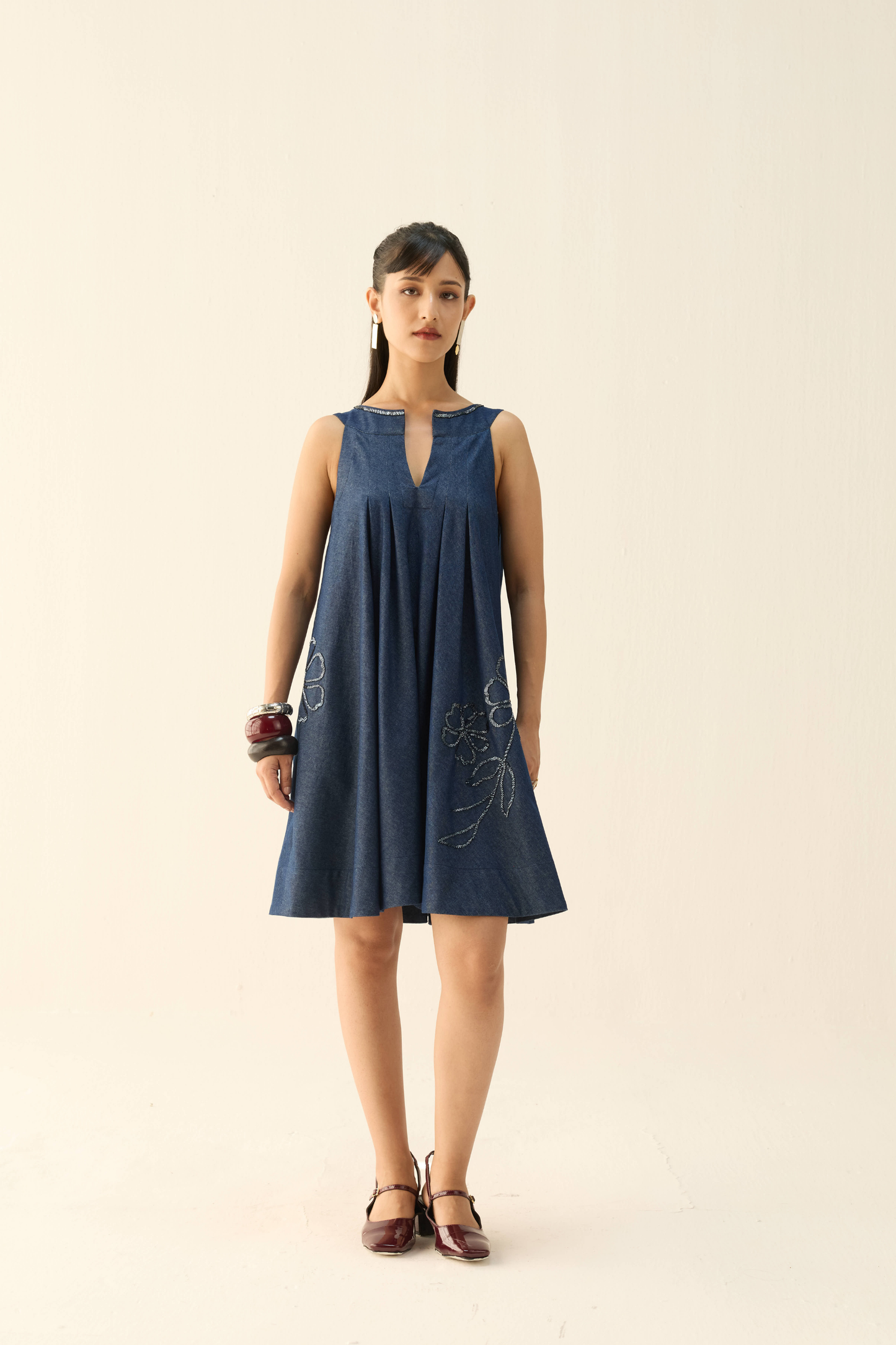 Midnight Waters Sustainable Denim Dress