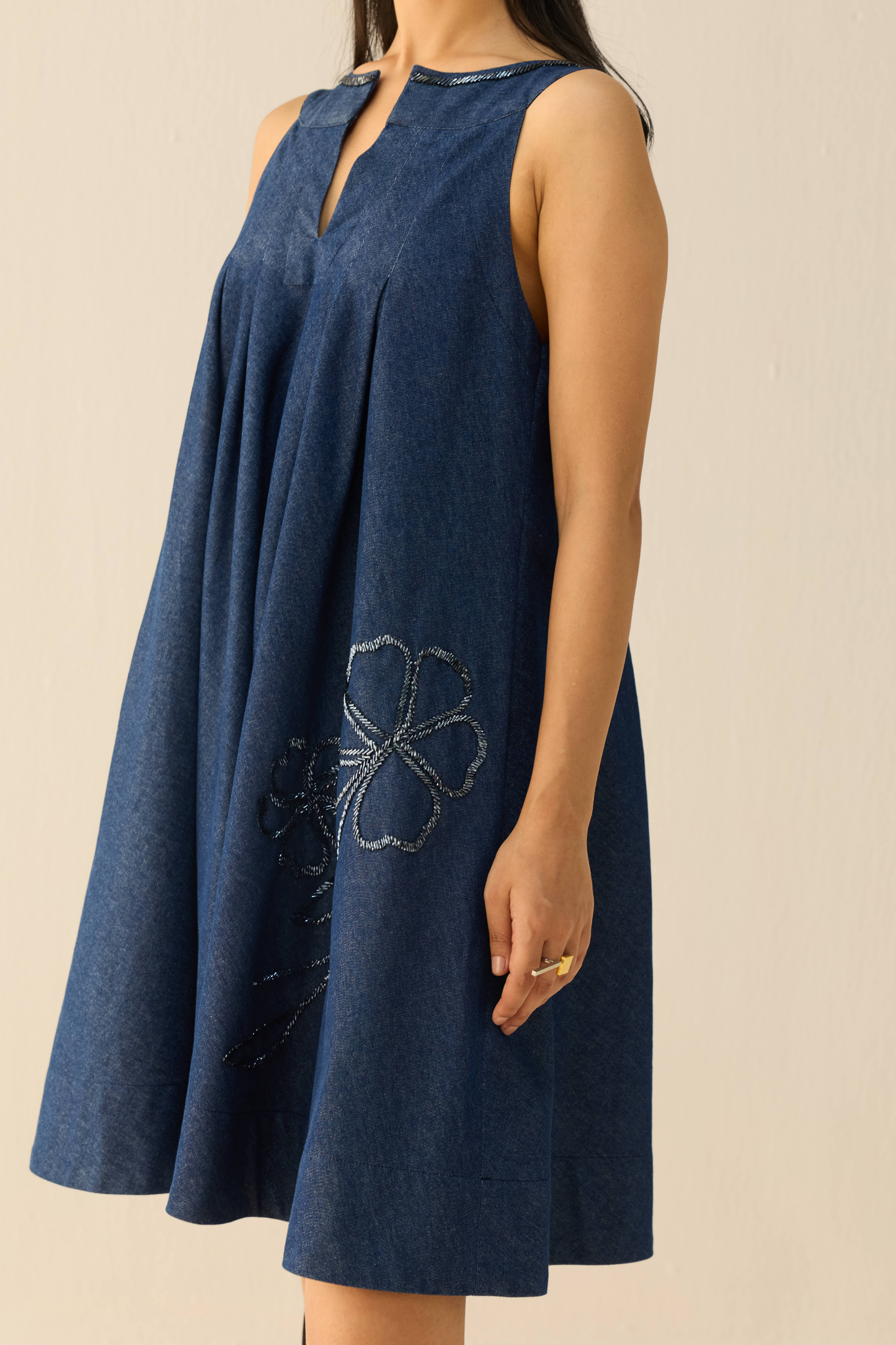 Midnight Waters Sustainable Denim Dress