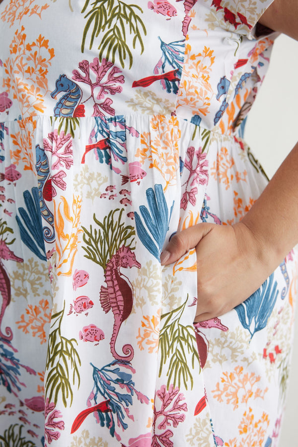 Ocean Heart Organic Cotton Dress
