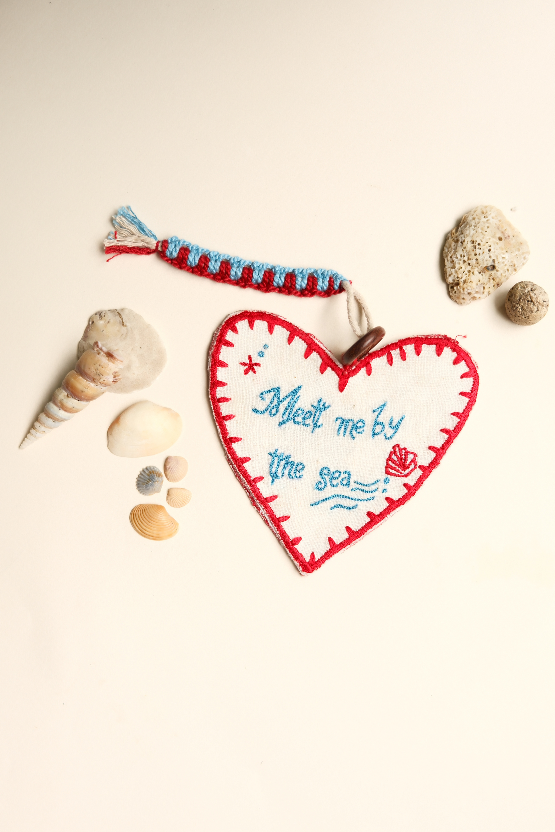 Ocean Knot Upcycled Crochet Charm