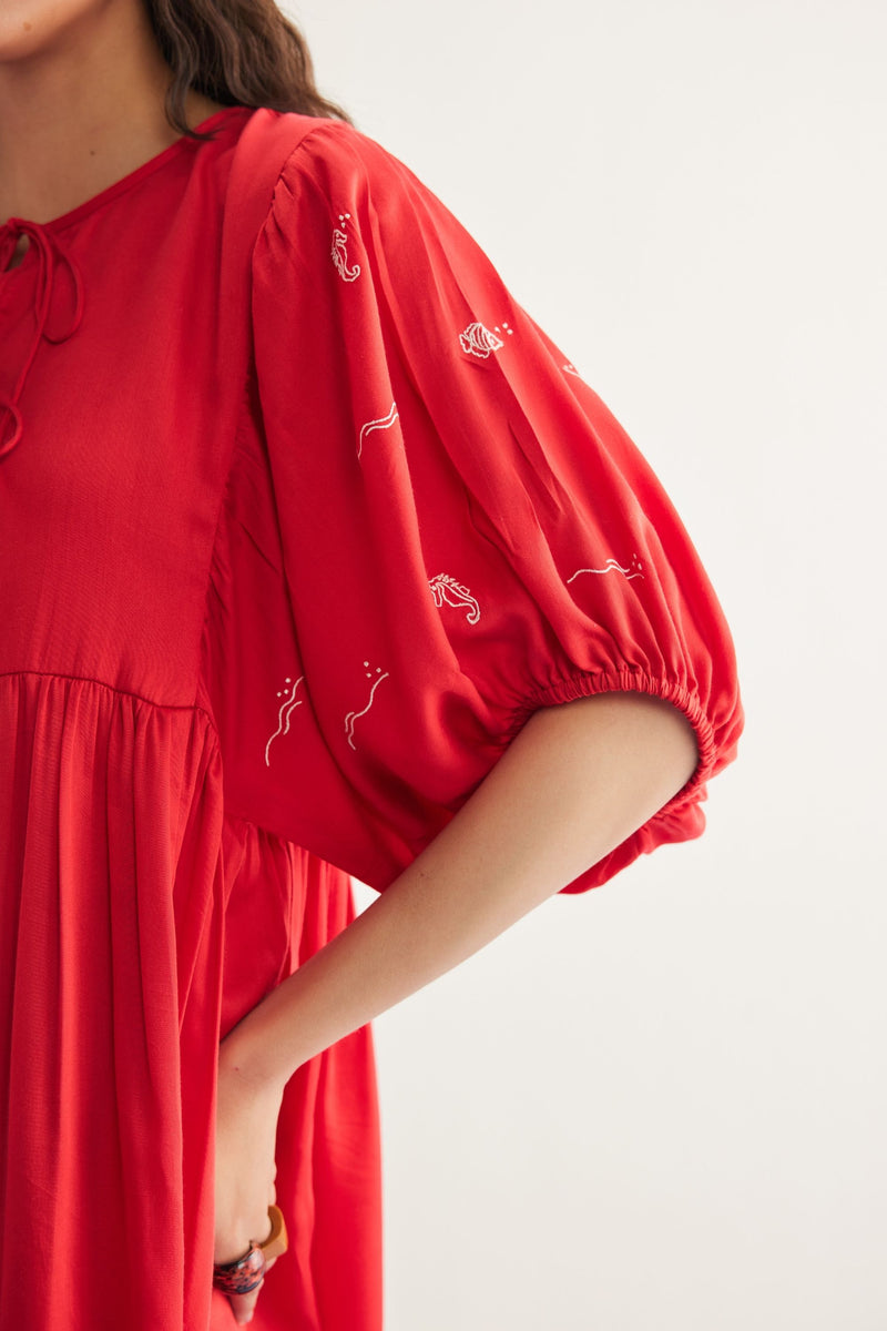 Ocean Wilds Tencel Dress