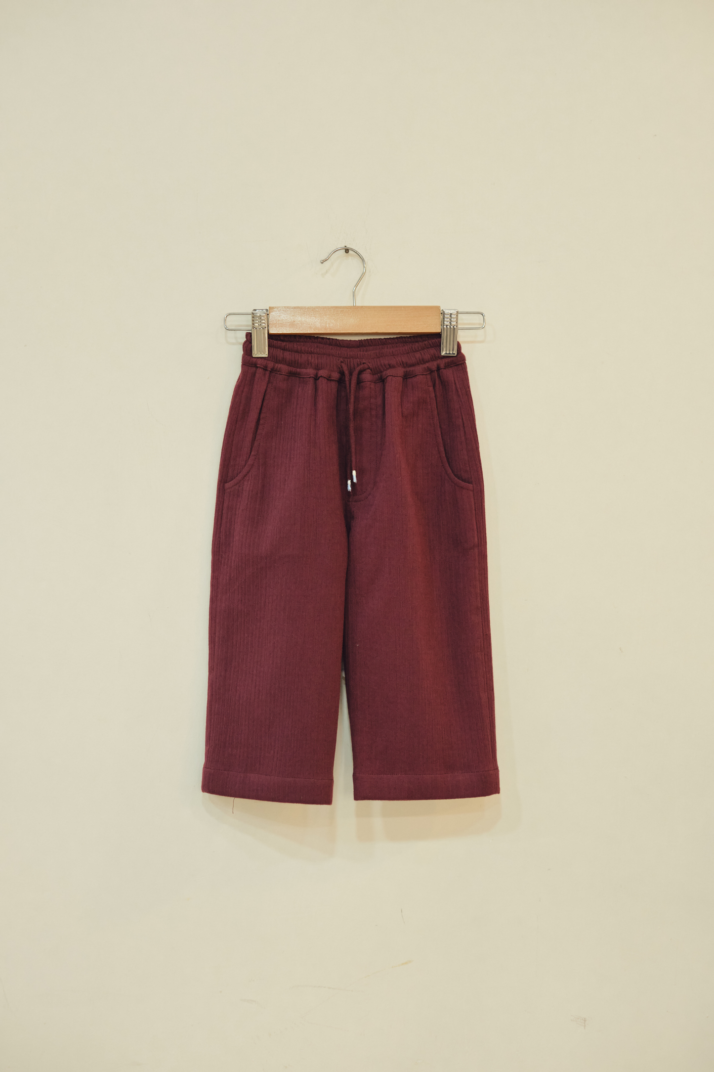 Plum Palm Organic Cotton Trousers