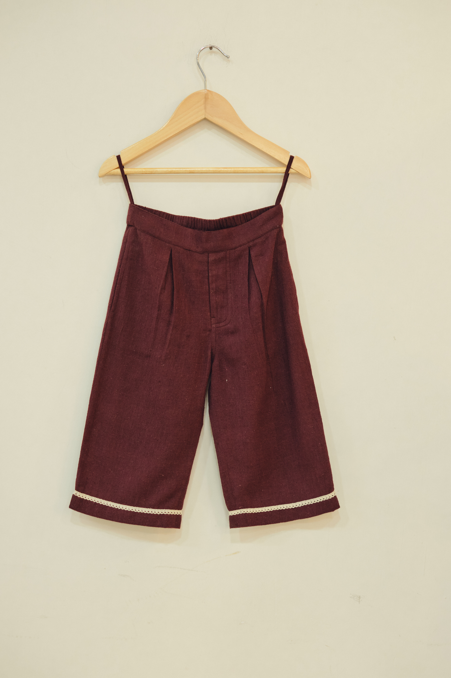 Plum Shore Handspun Handwoven Organic Cotton Trousers
