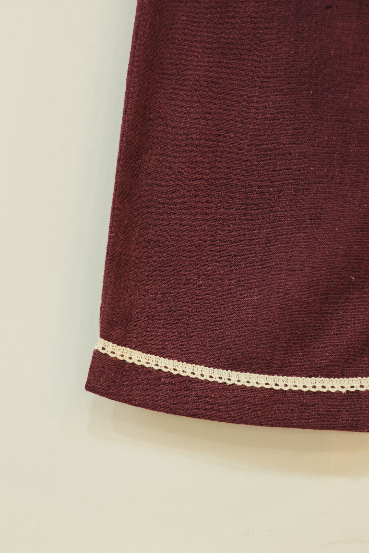 Plum Shore Handspun Handwoven Organic Cotton Trousers