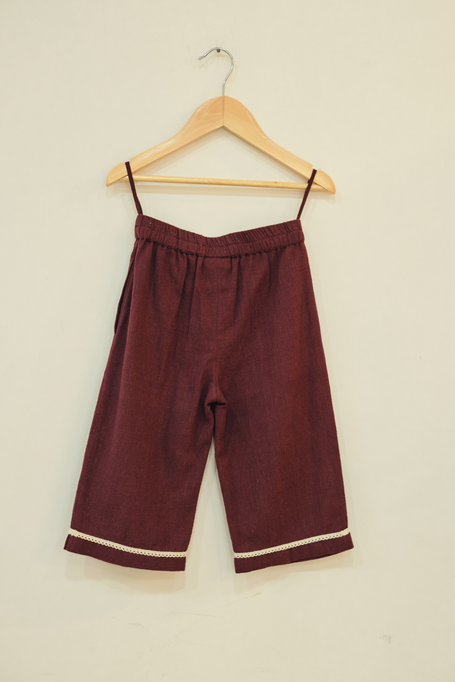 Plum Shore Handspun Handwoven Organic Cotton Trousers