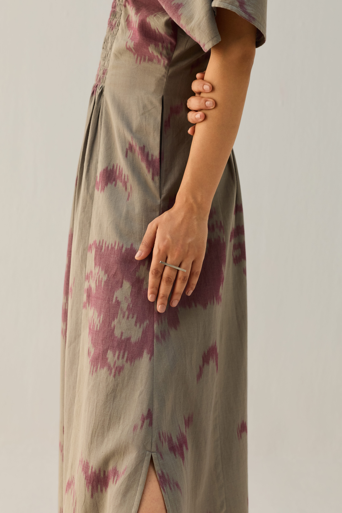 Purpose Handwoven Ikkat Maxi Dress