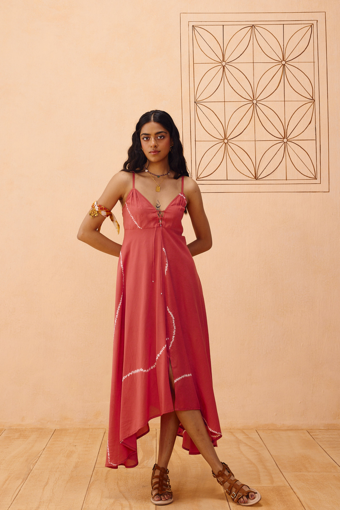 Rosy Sea Lyocell Dress