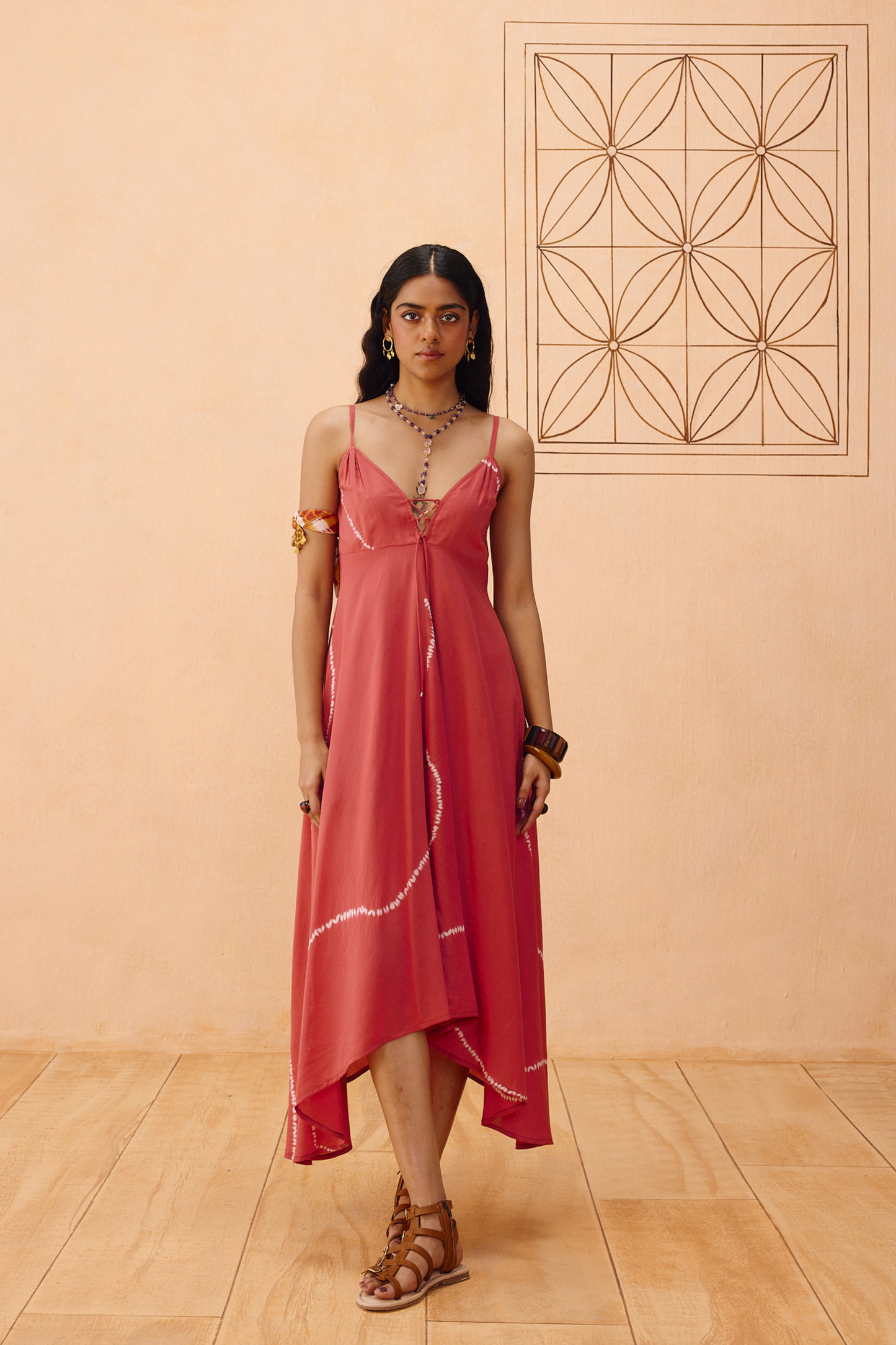 Rosy Sea Lyocell Dress