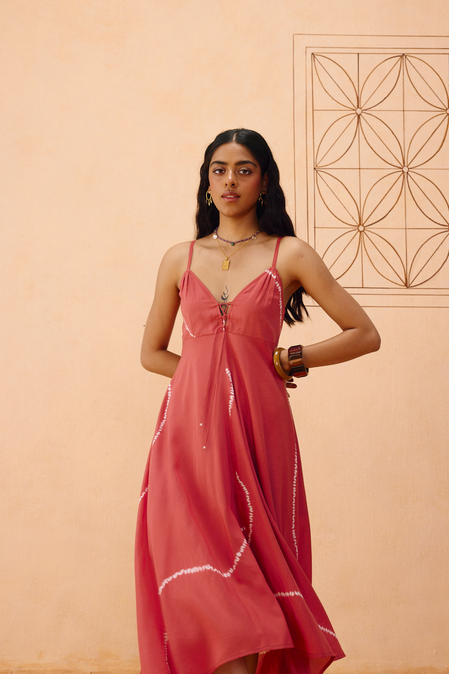Rosy Sea Lyocell Dress