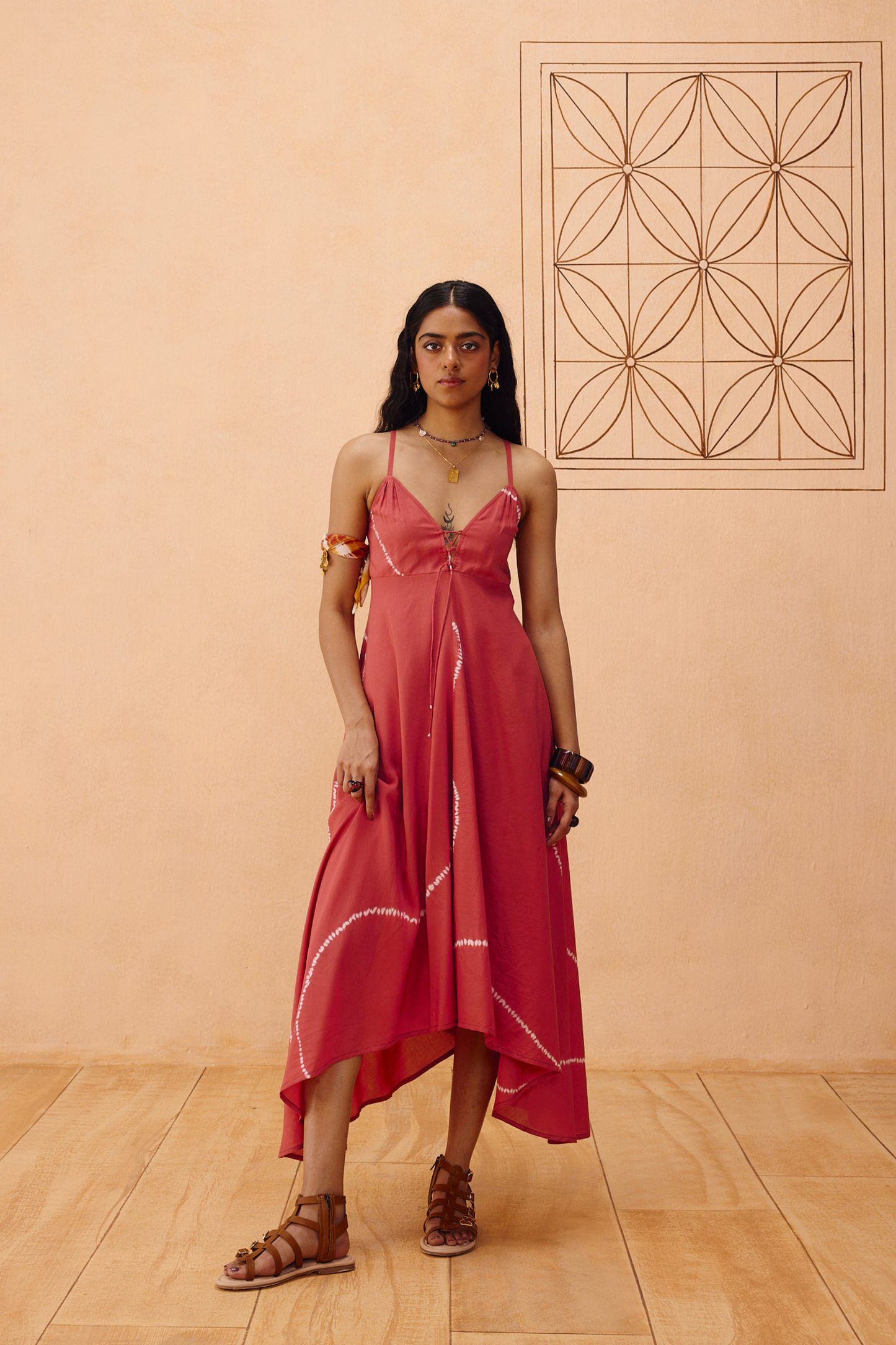 Rosy Sea Lyocell Dress