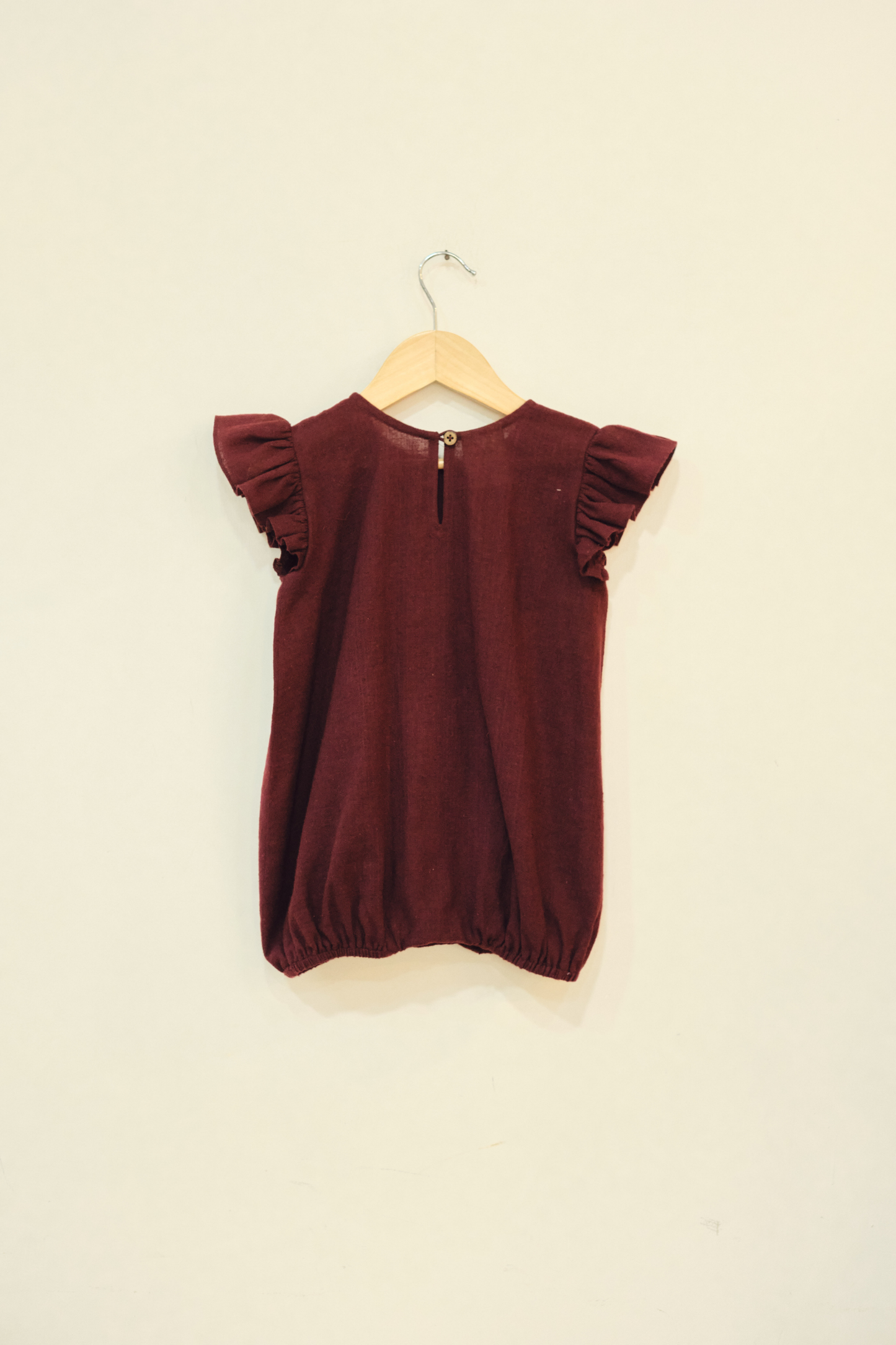 Sea Day Handspun Handwoven Organic Cotton Romper