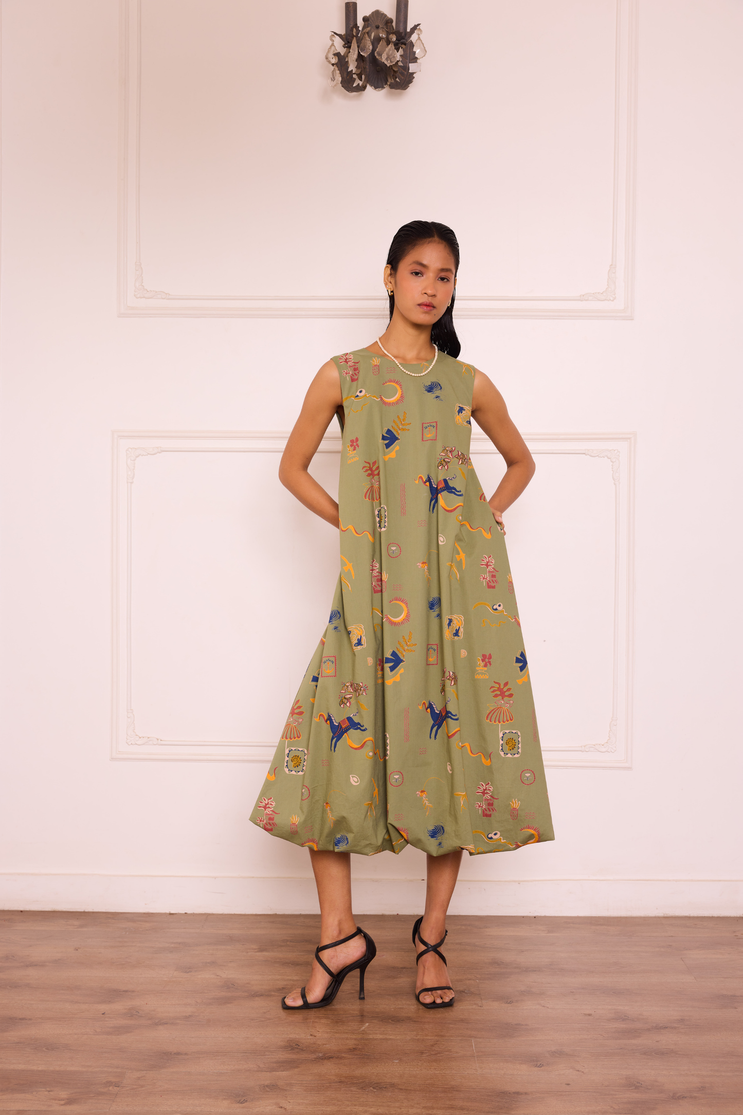 Sea Moss Organic Cotton Maxi Dress