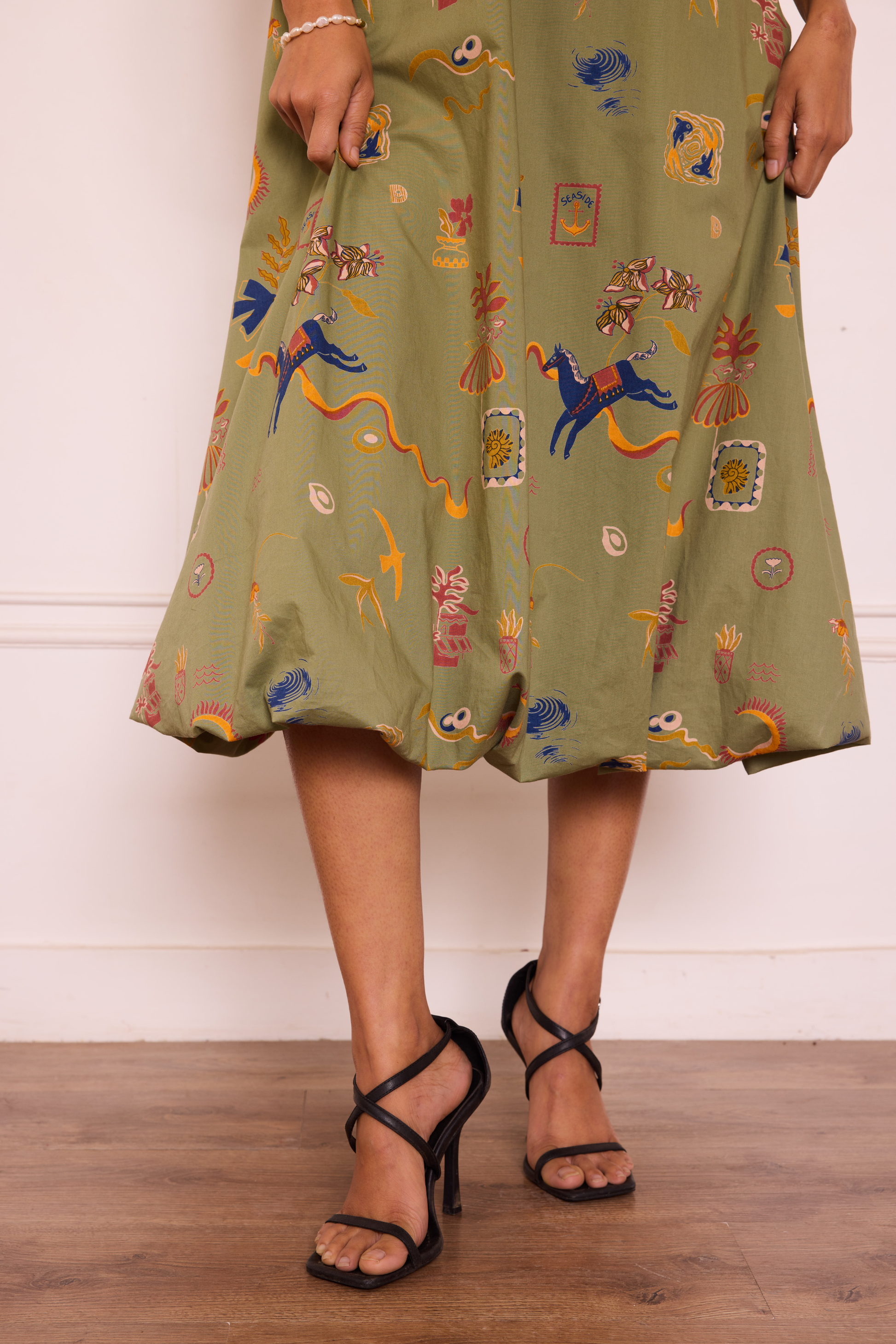 Sea Moss Organic Cotton Maxi Dress