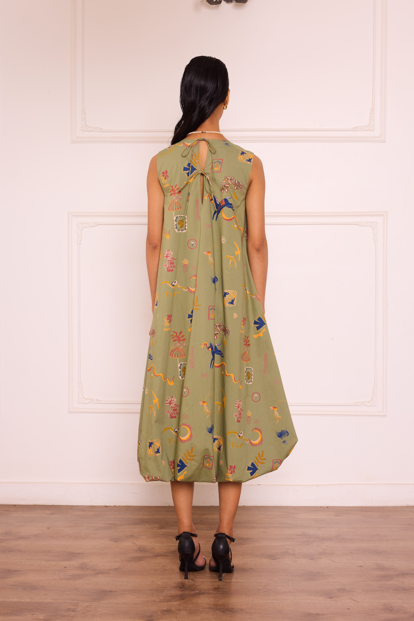 Sea Moss Organic Cotton Maxi Dress