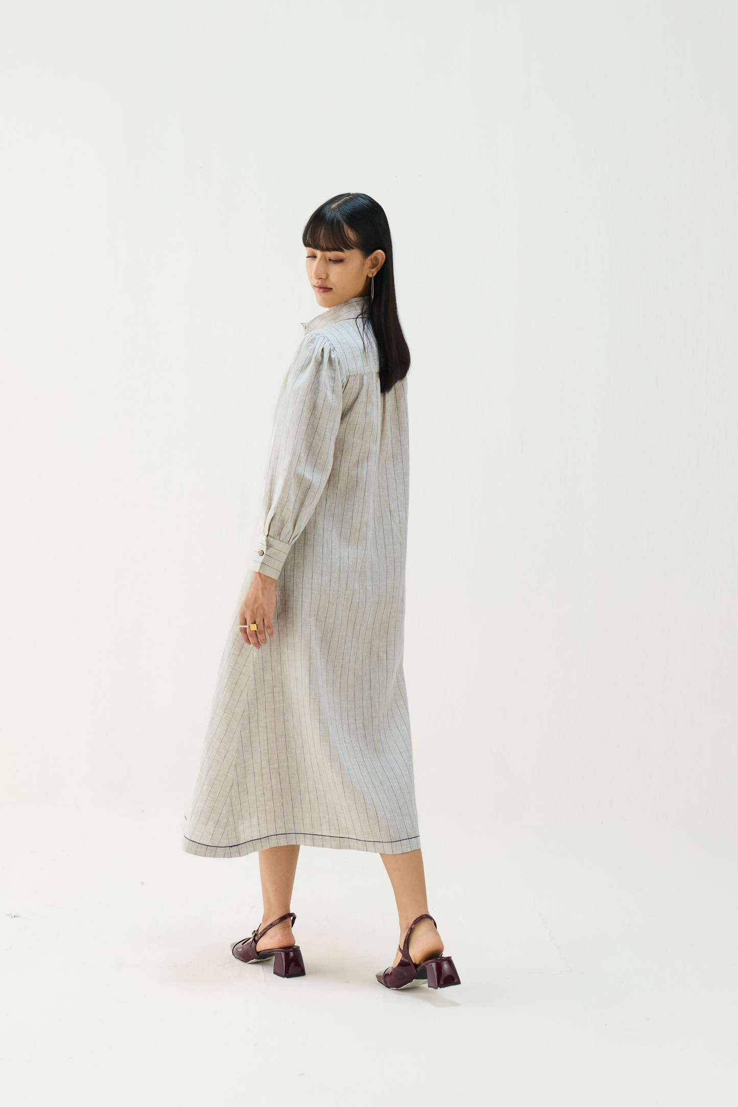 Soft Power Linen Shirt Dress