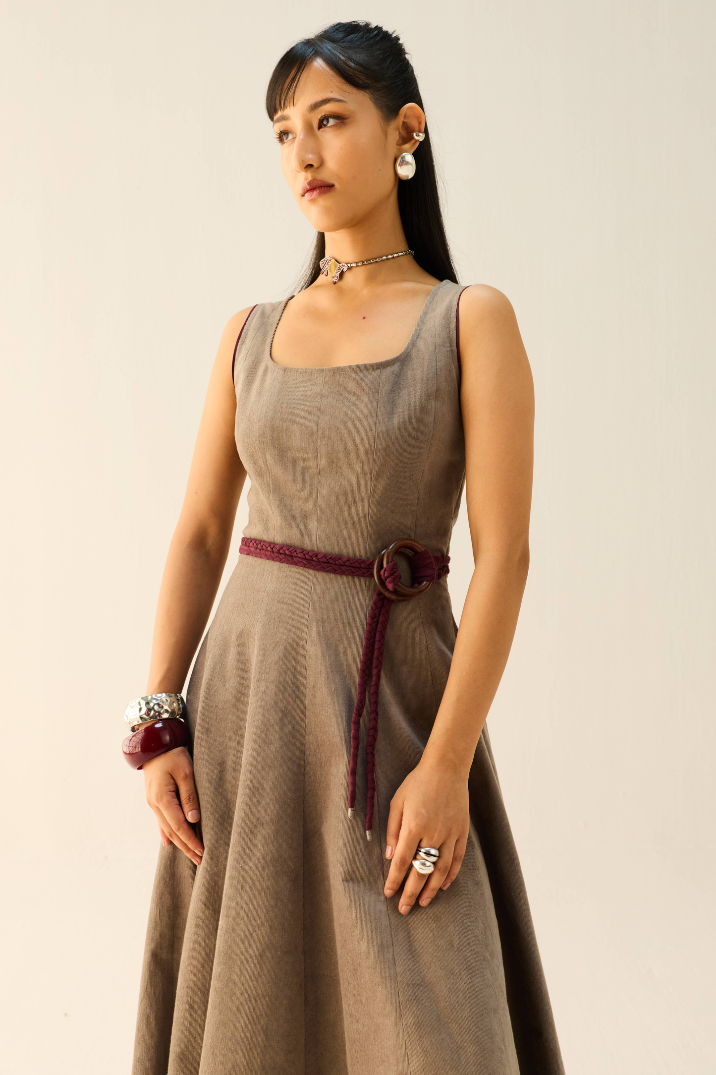 Soft Waves Corduroy Maxi Dress