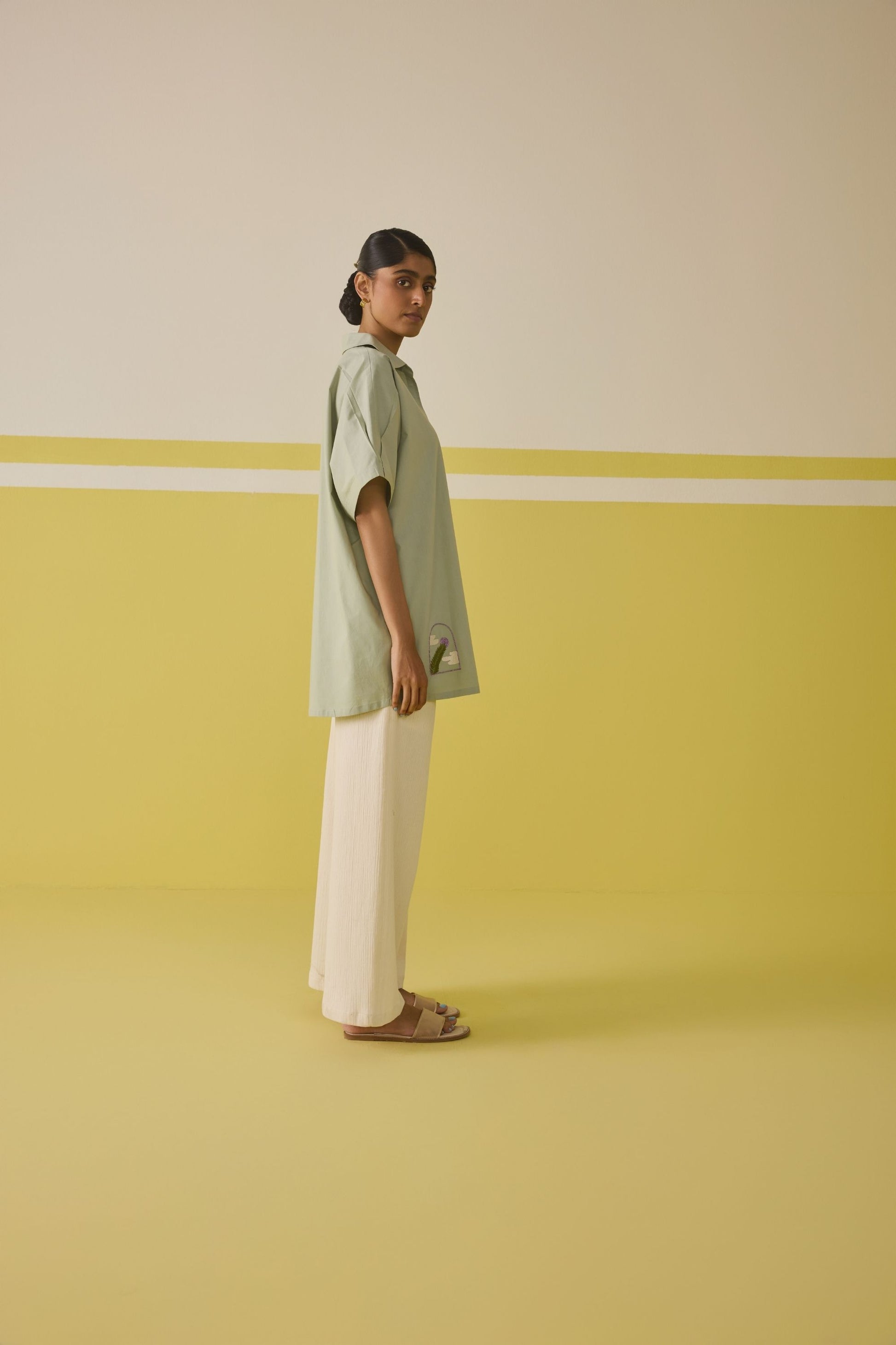 Summer Evening Organic Cotton Kurta Top