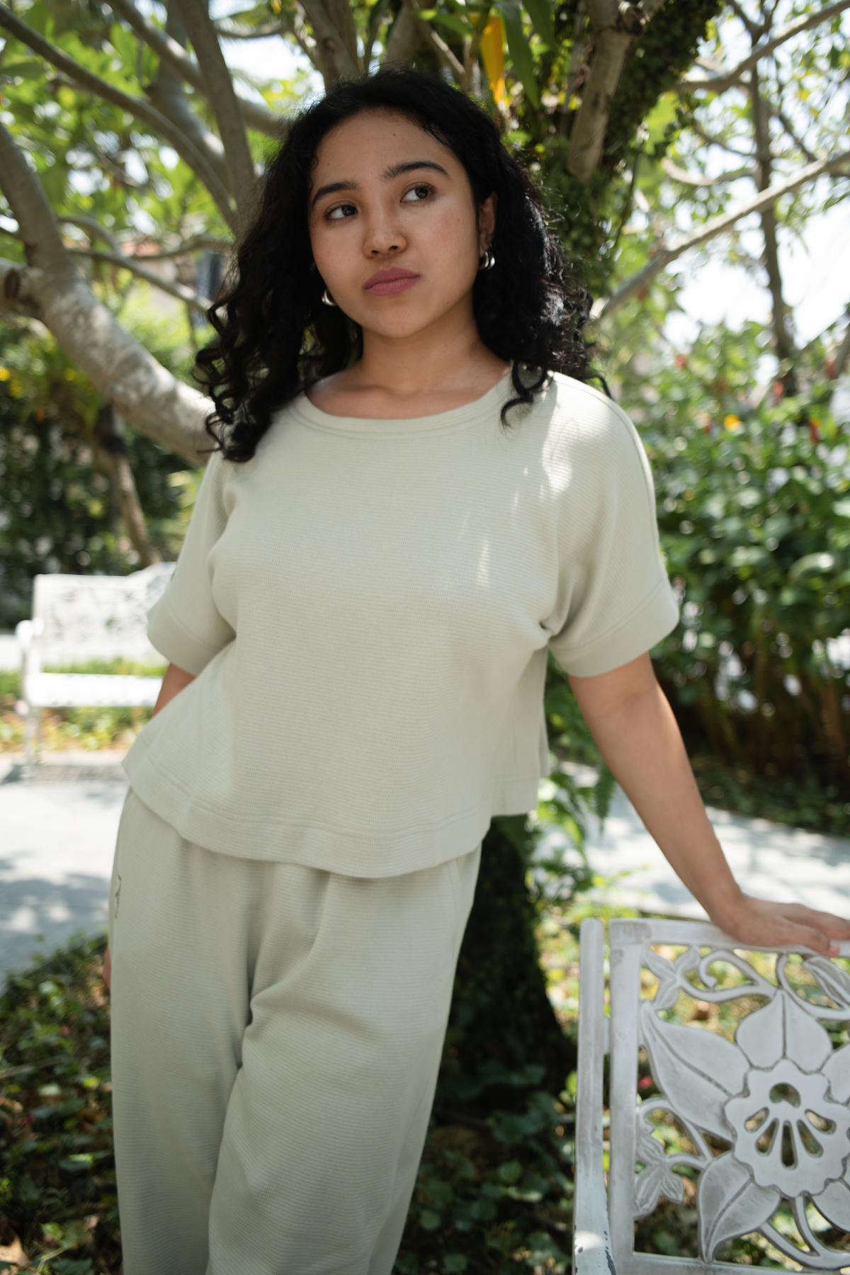 Summer Mint Organic Cotton Knit Top