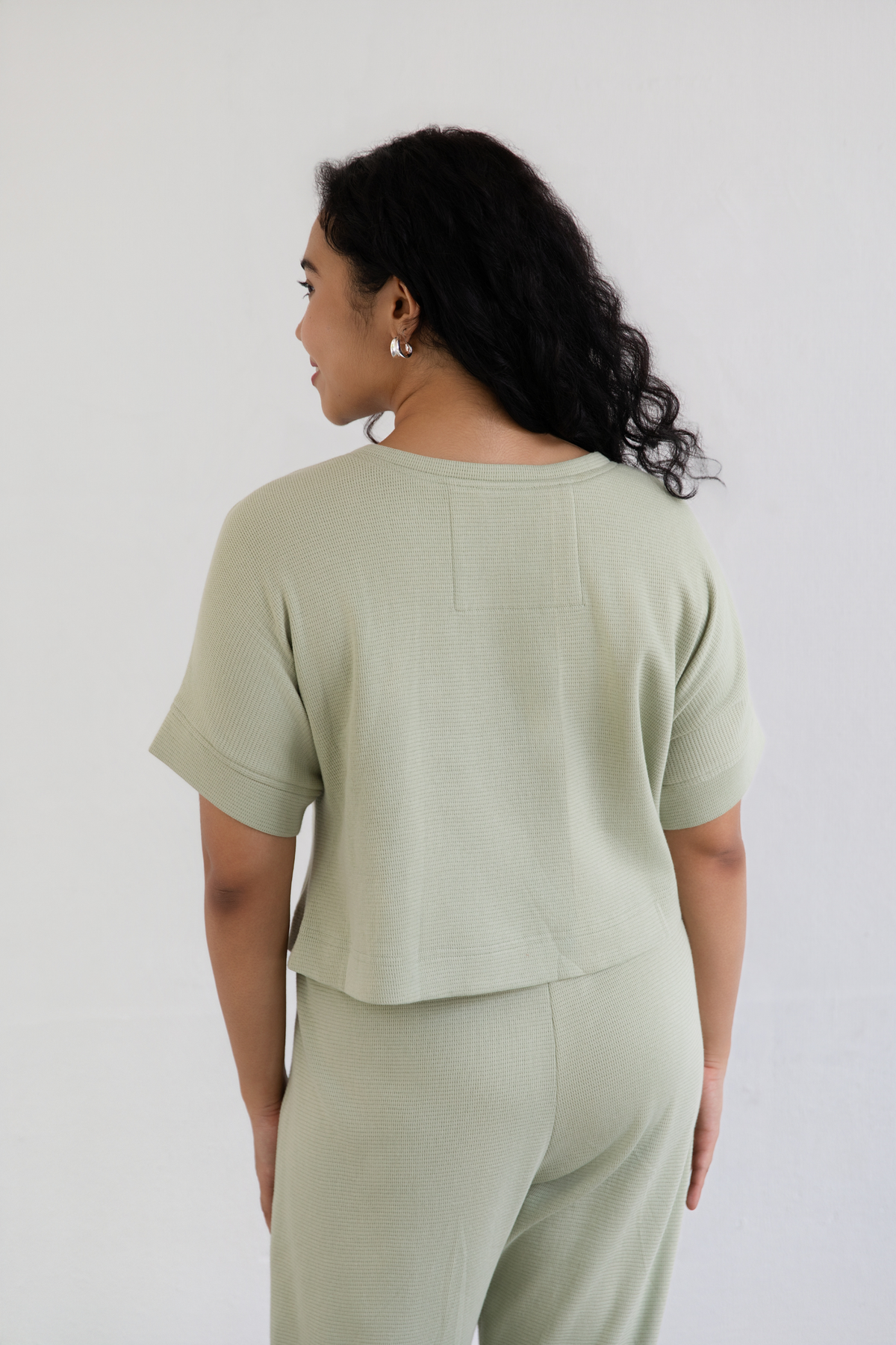Summer Mint Organic Cotton Knit Top