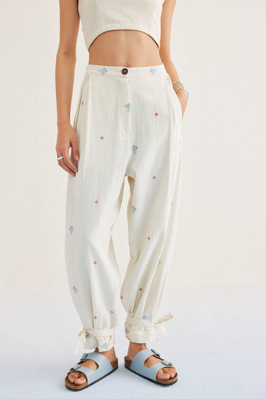 Swim Free Handwoven Kala Cotton Trousers