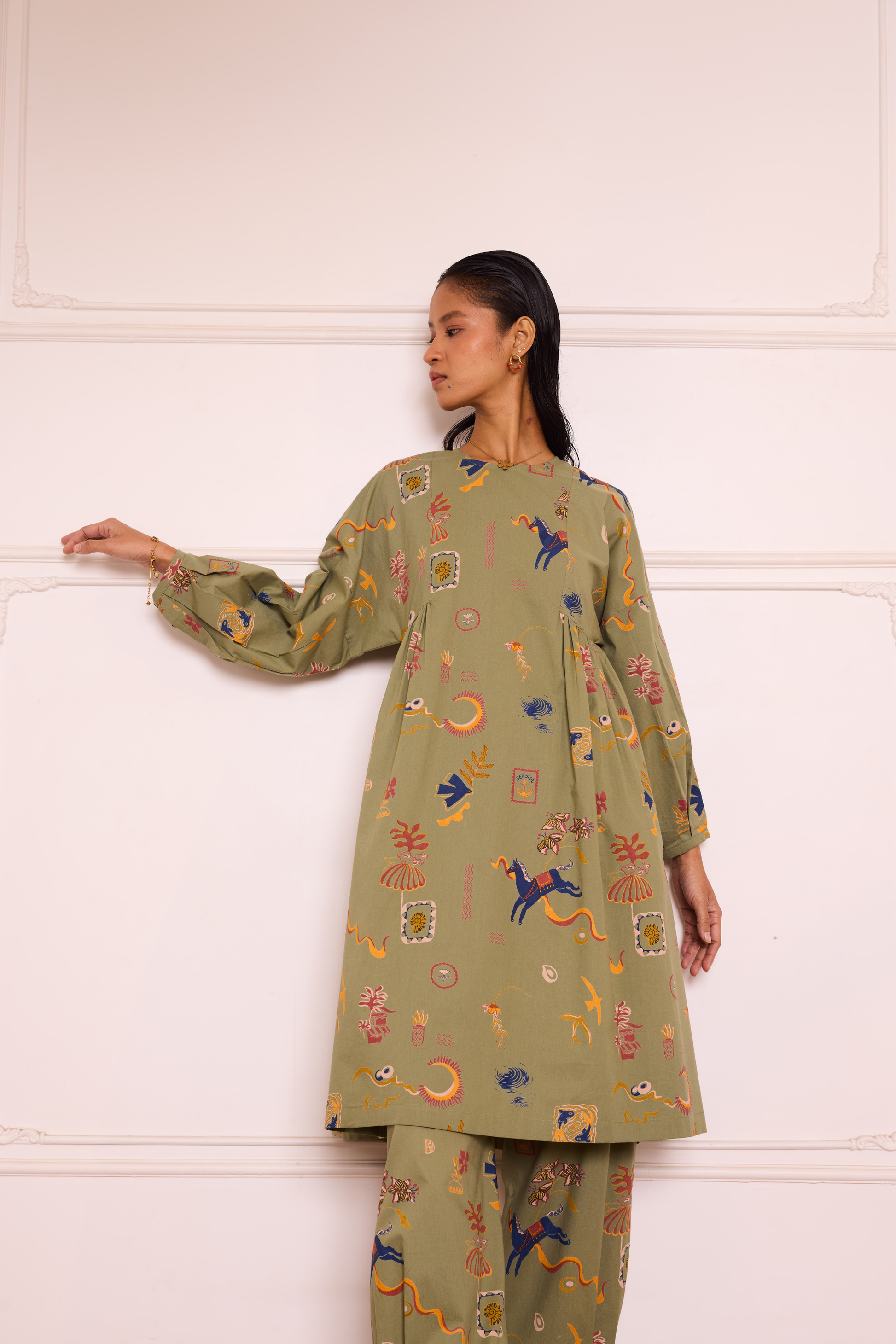 The Bold Organic Cotton Poplin Kurta