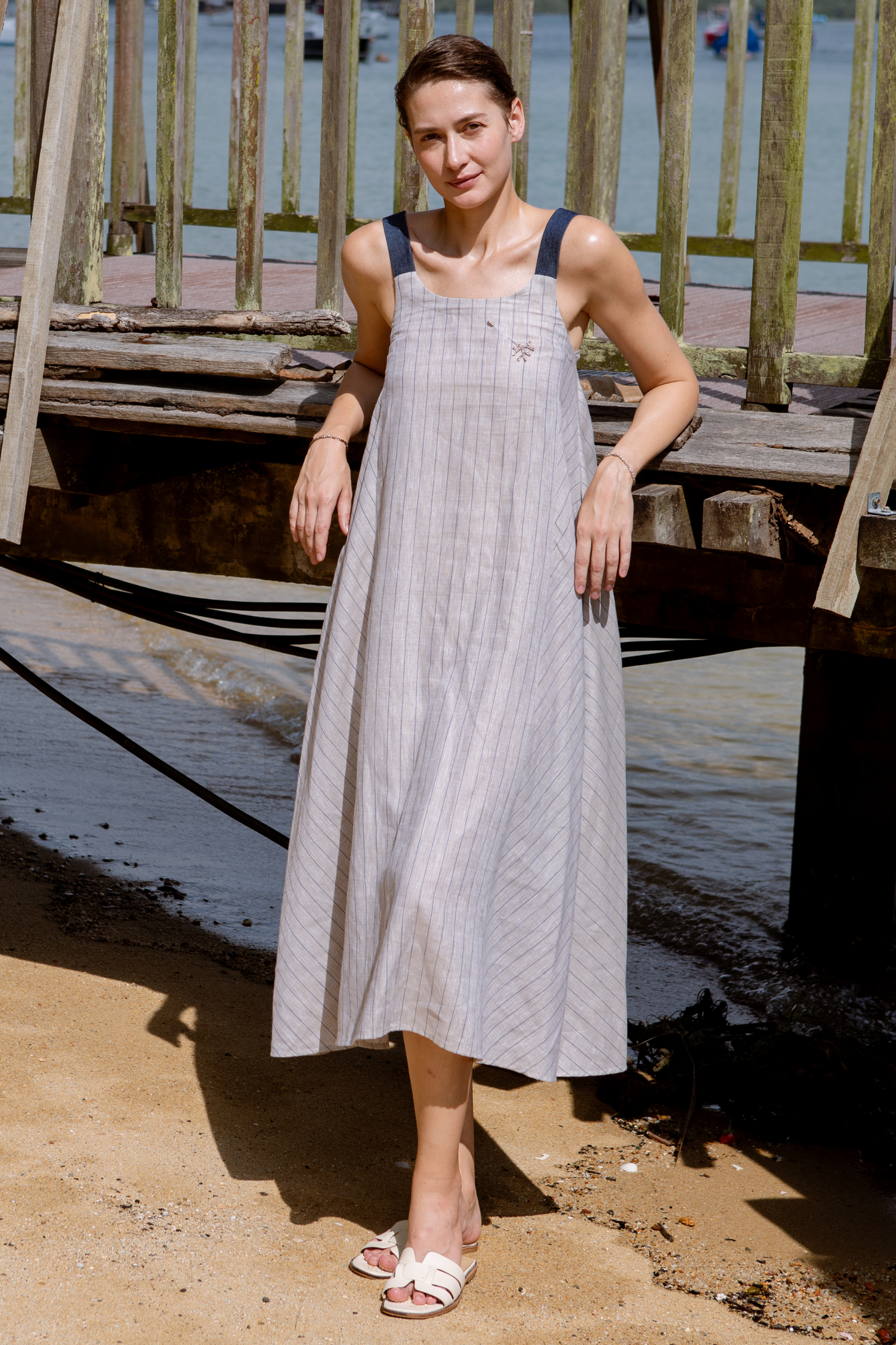 The Element Linen Maxi Dress