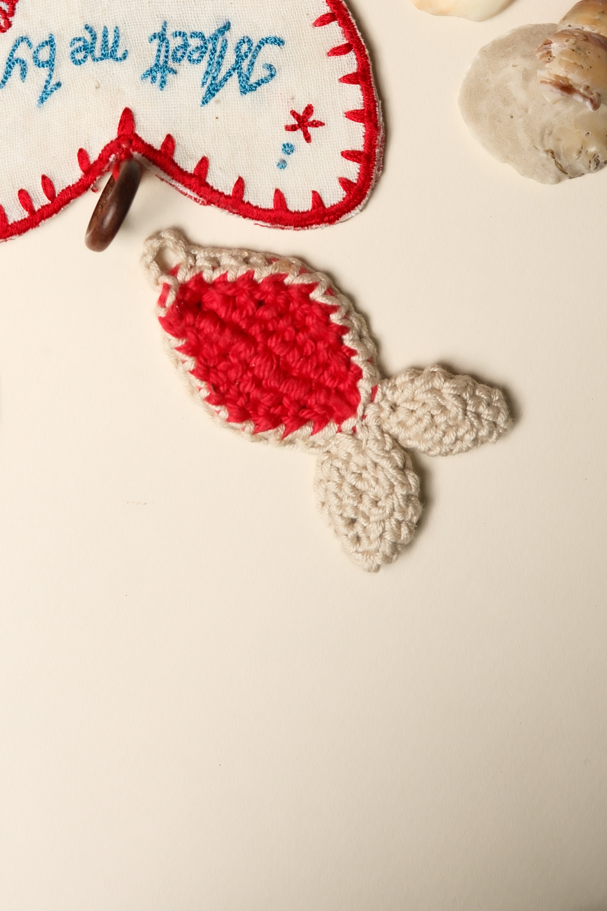 The Fish Upcycled Crochet Charm