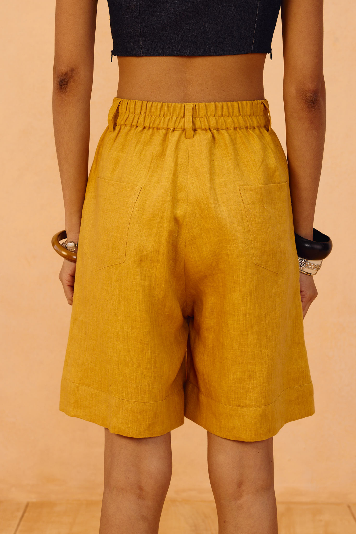The Golden Linen Shorts