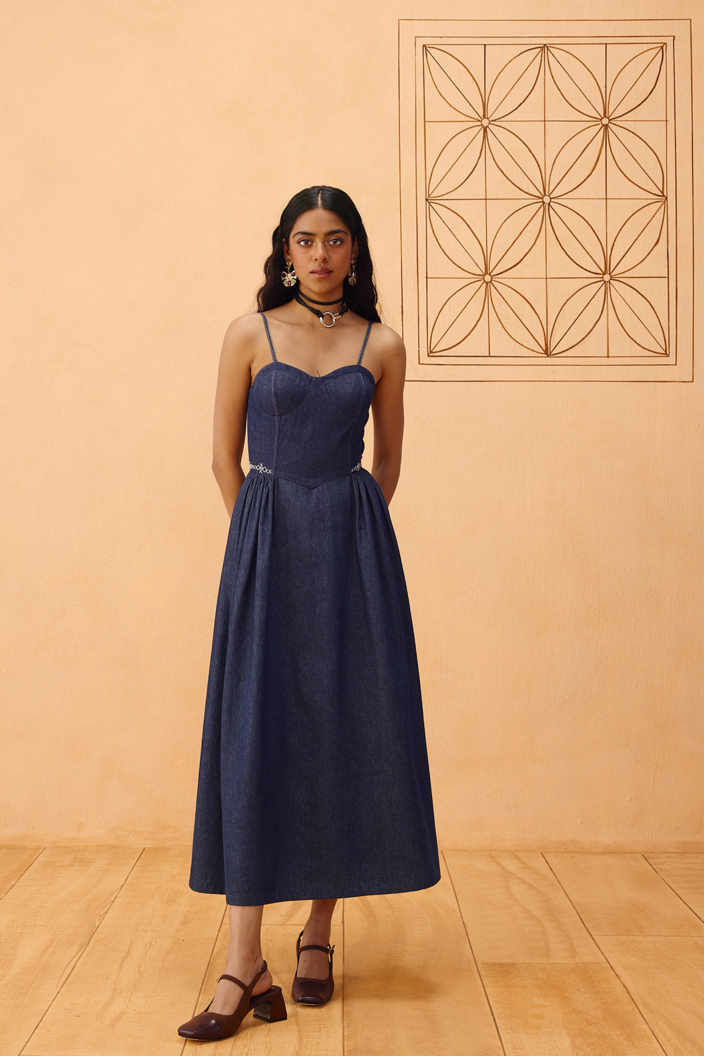 The Jaali Susainable Denim Dress