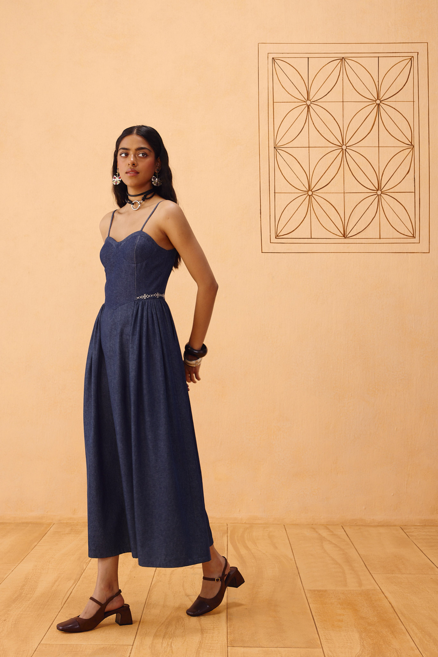 The Jaali Susainable Denim Dress