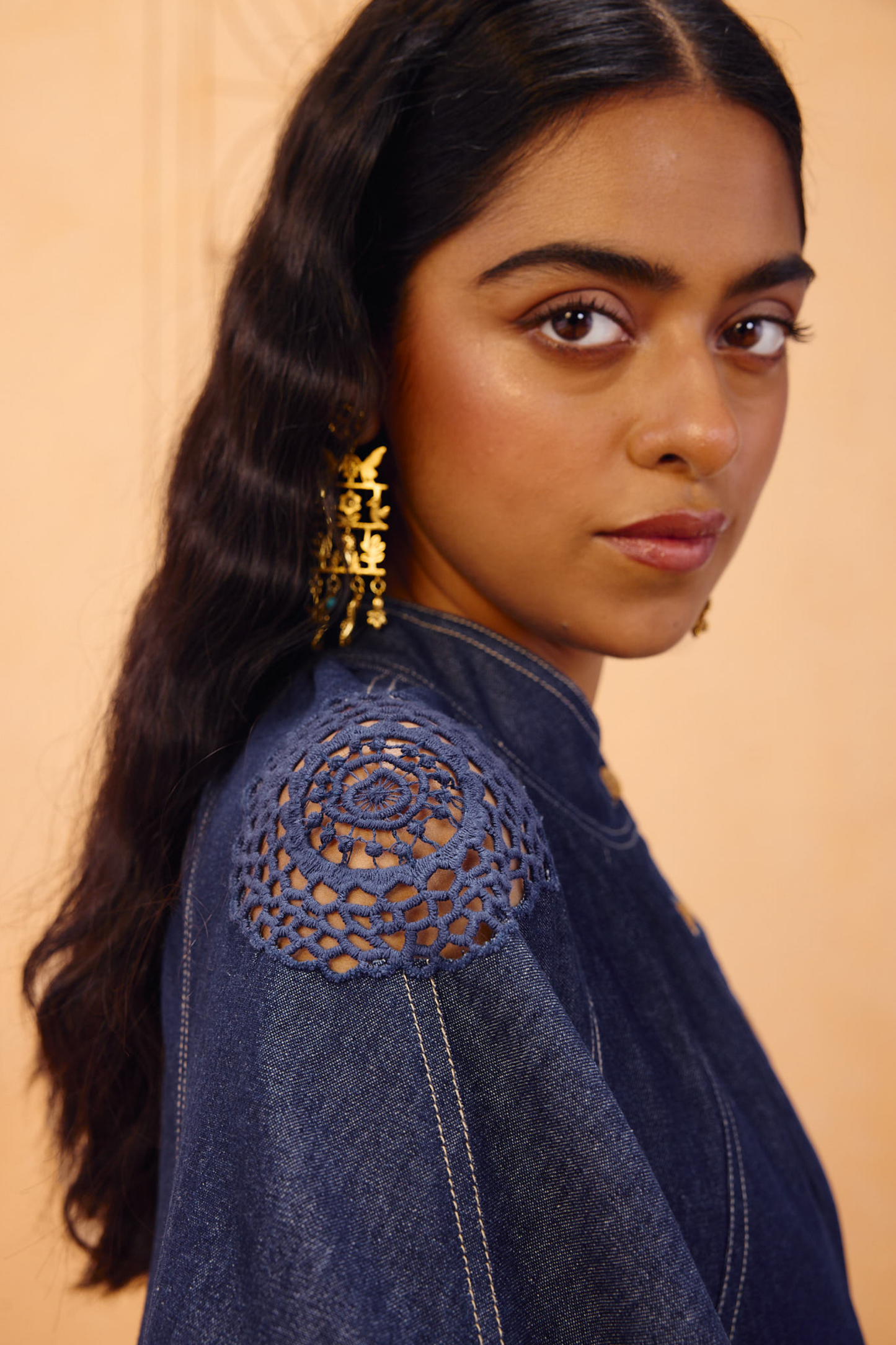 The Jaali Sustainable Denim Top