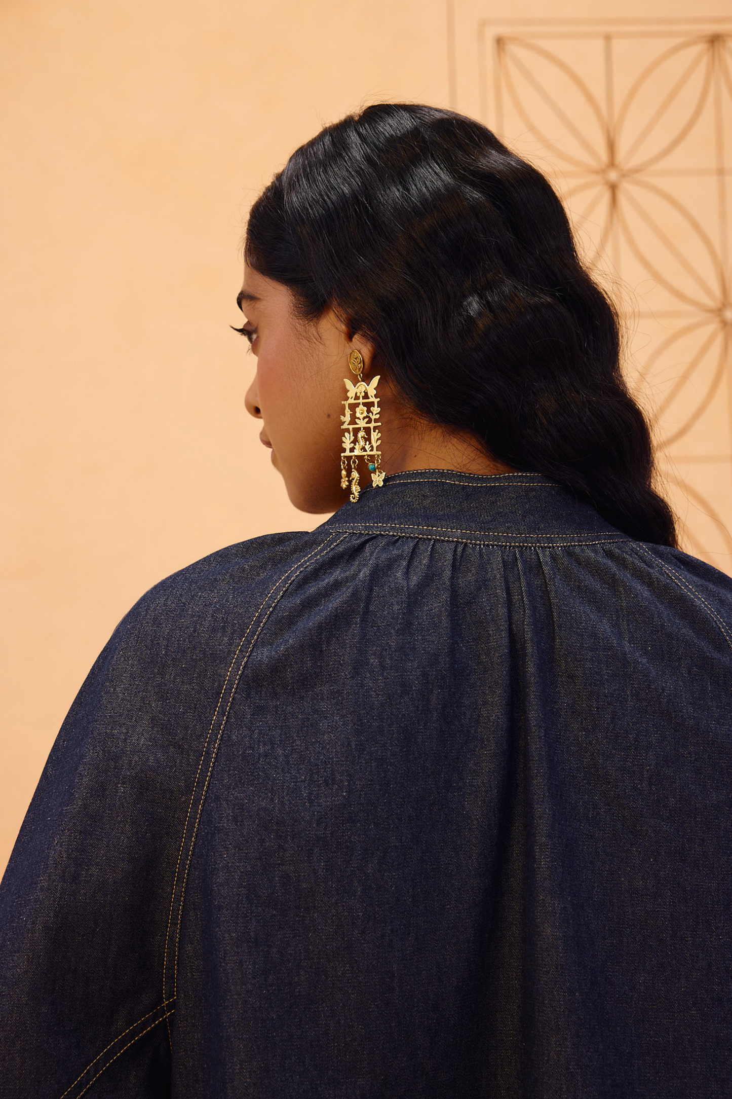 The Jaali Sustainable Denim Top